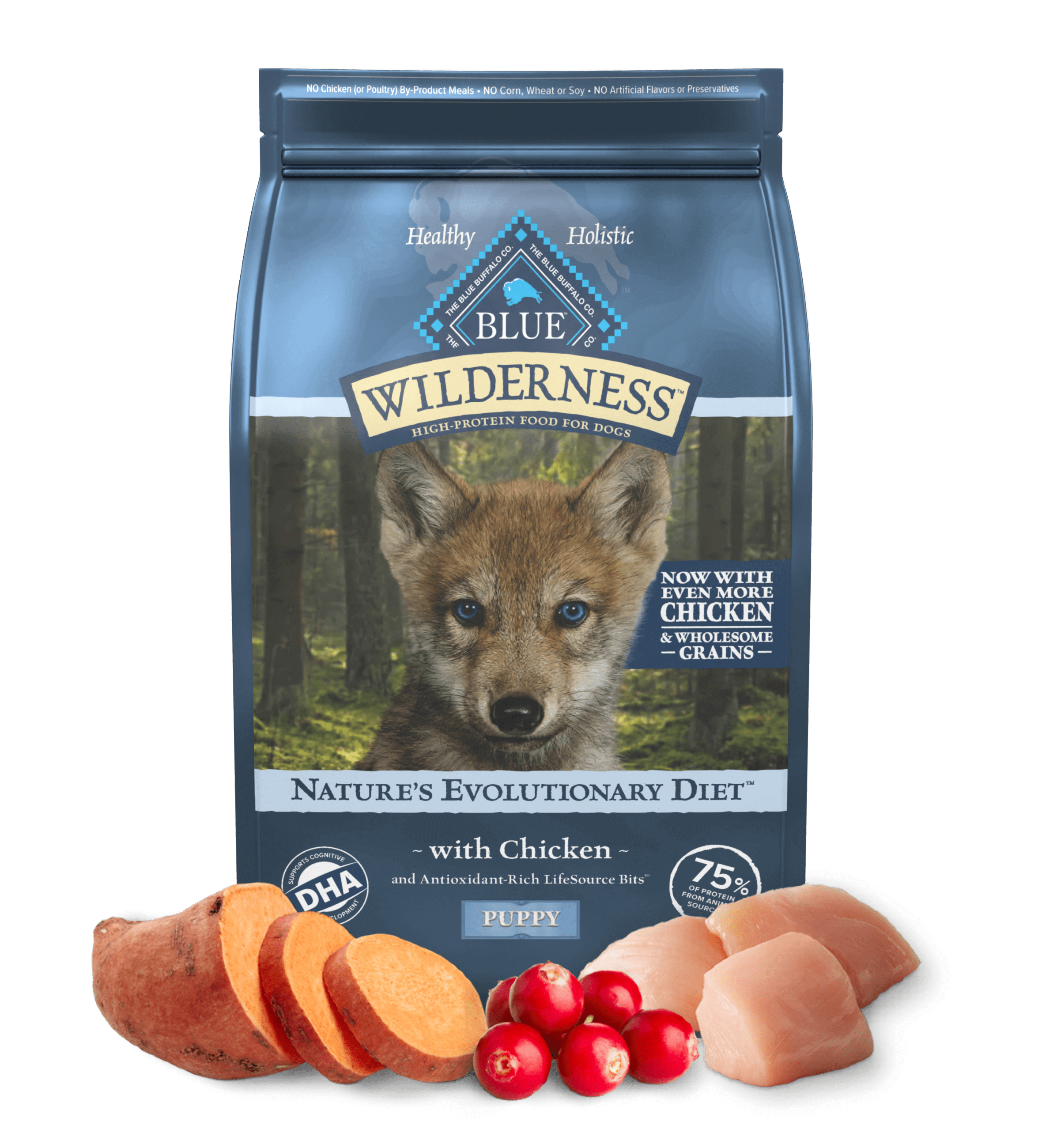 BLUE Wilderness Nature's Evolutionary Diet with Chicken for Puppies Dry Food