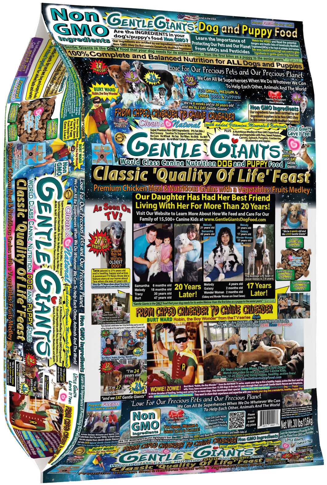 30 lb. Chicken - Gentle Giants Classic 'Quality of Life' Feast -Dog an– Gentle Giants Pet Products