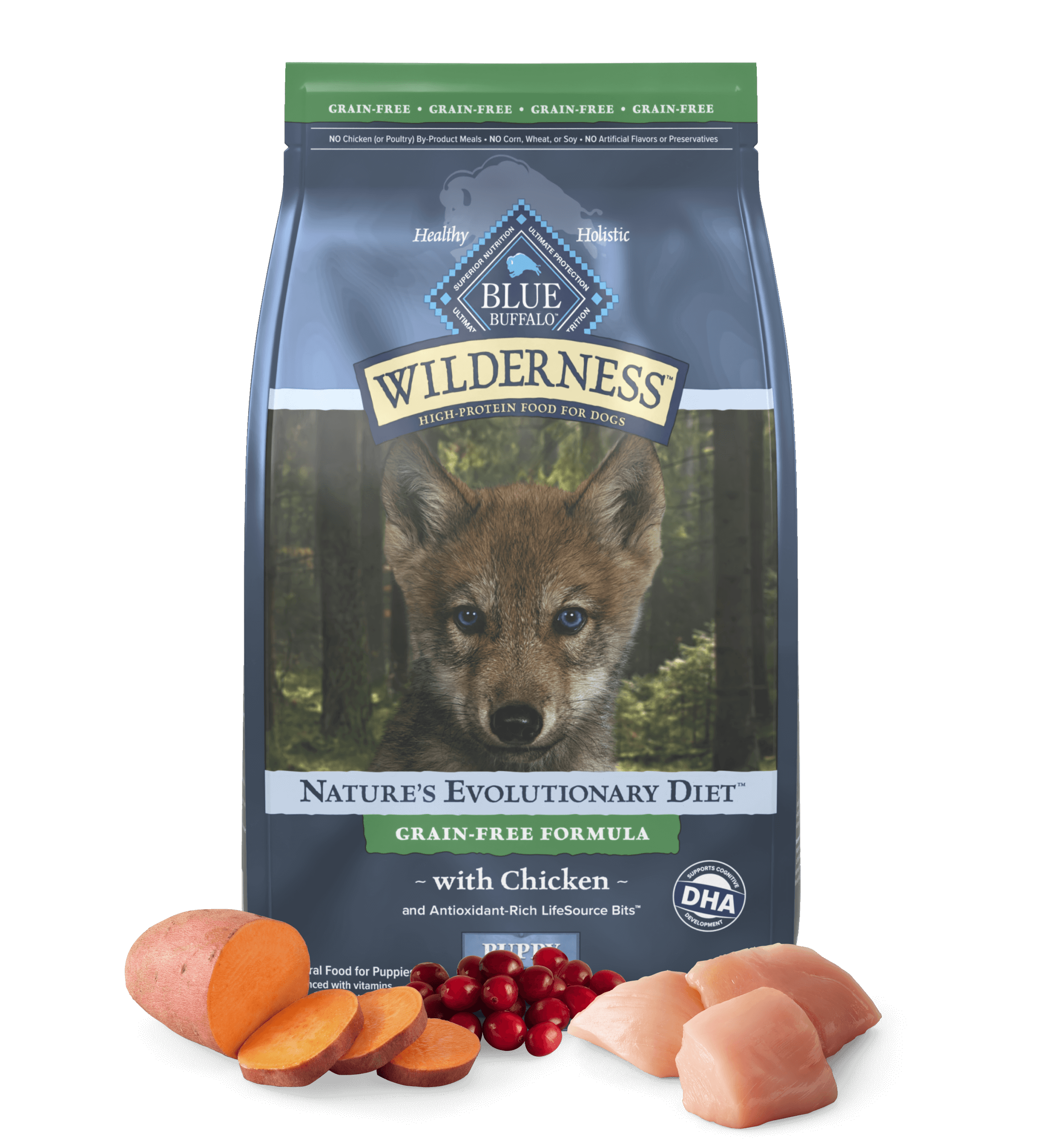 BLUE Wilderness Puppy Grain-Free Chicken Recipe