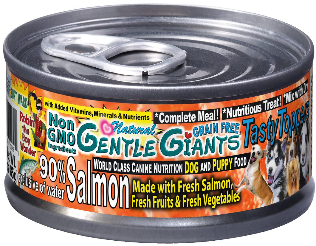 3 oz. Gentle Giants 'Quality of Life' 90% Salmon -Canned Dog and Puppy– Gentle Giants Pet Products