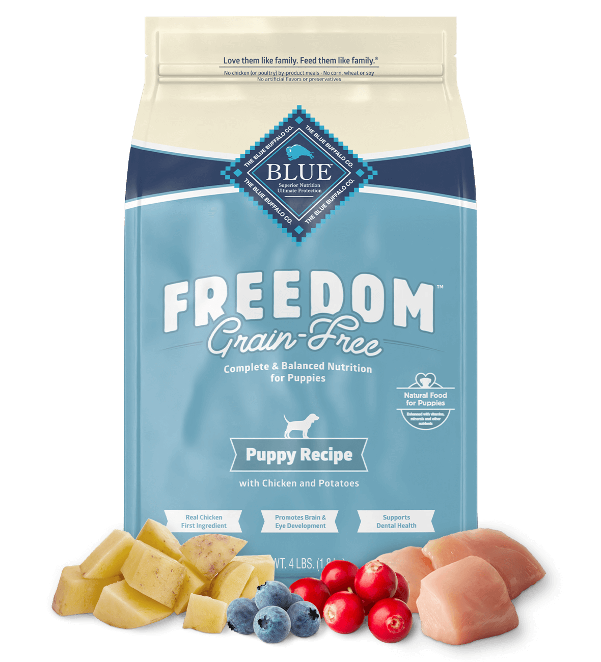 BLUE Freedom Dry Puppy Food Grain-Free Chicken Recipe
