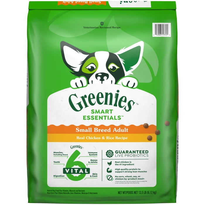 GREENIES Smart Essentials Small Breed Adult Protein Dry Dog Food Real