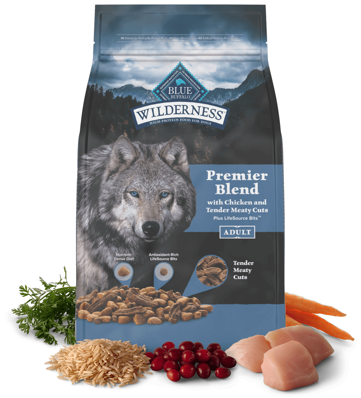 BLUE Wilderness Premier Blend Adult Dog Chicken