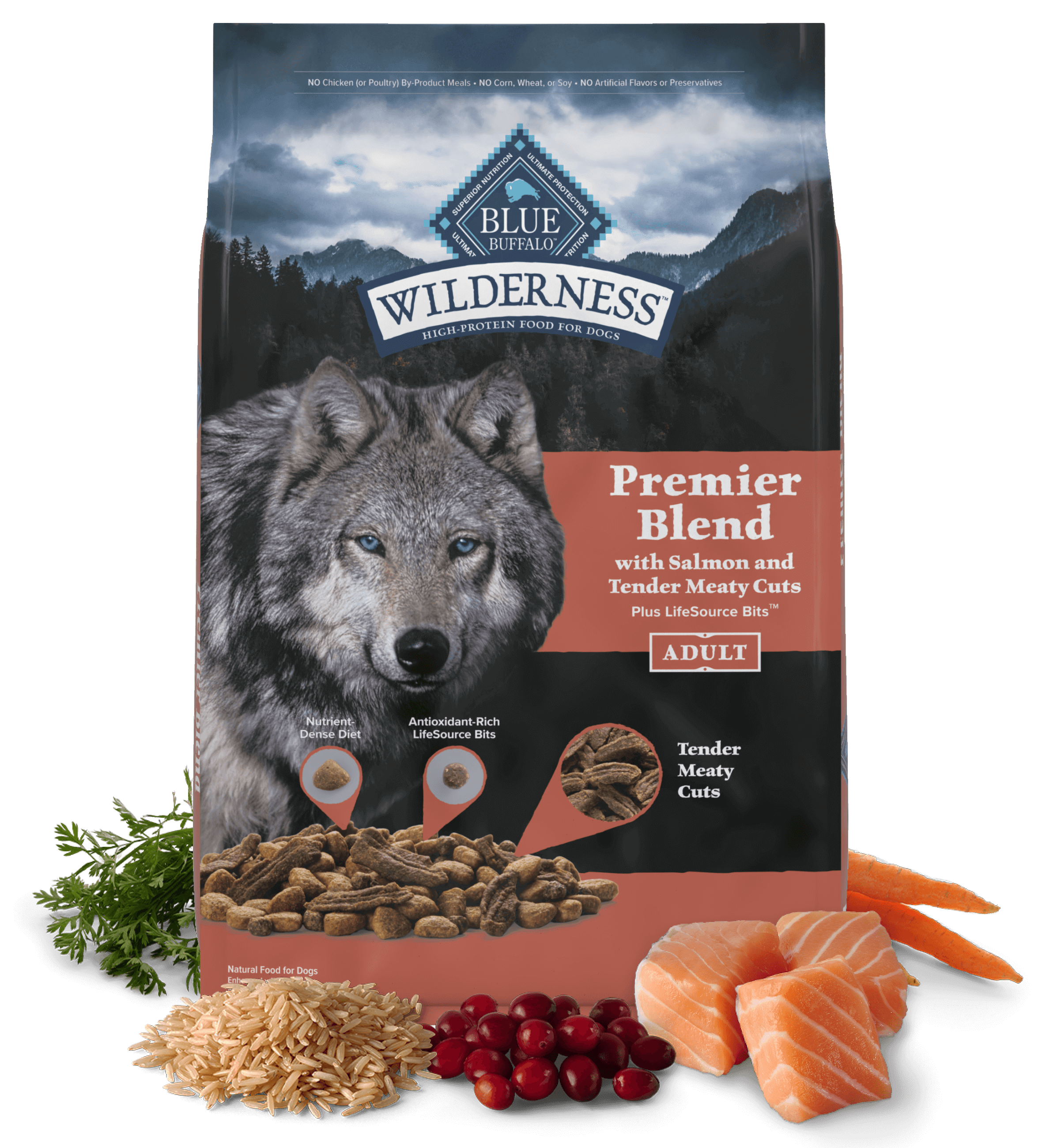 BLUE Wilderness Premier Blend Adult Dog Salmon