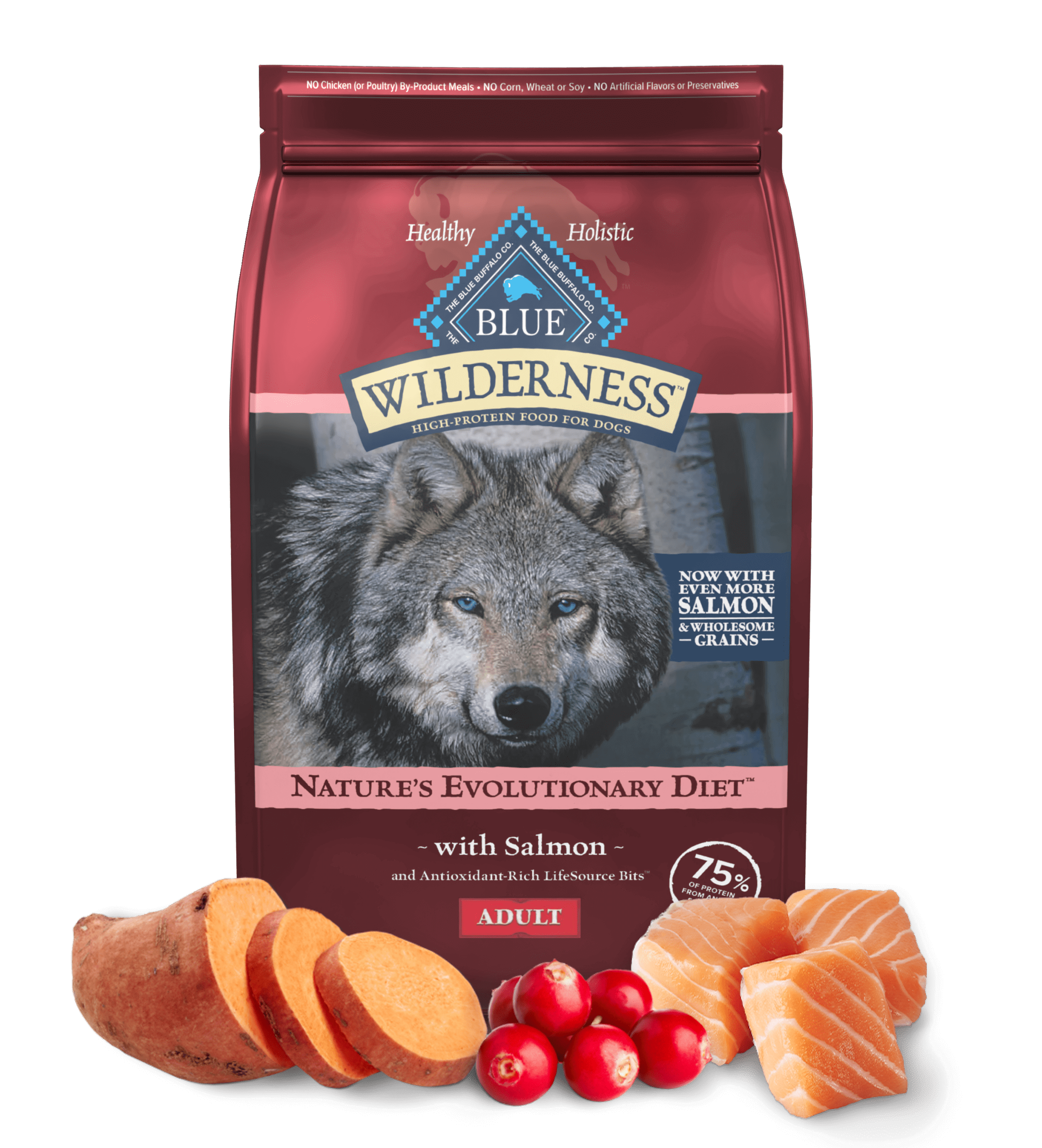 BLUE Wilderness Nature's Evolutionary Diet with Salmon for Adult Dogs Dry Food