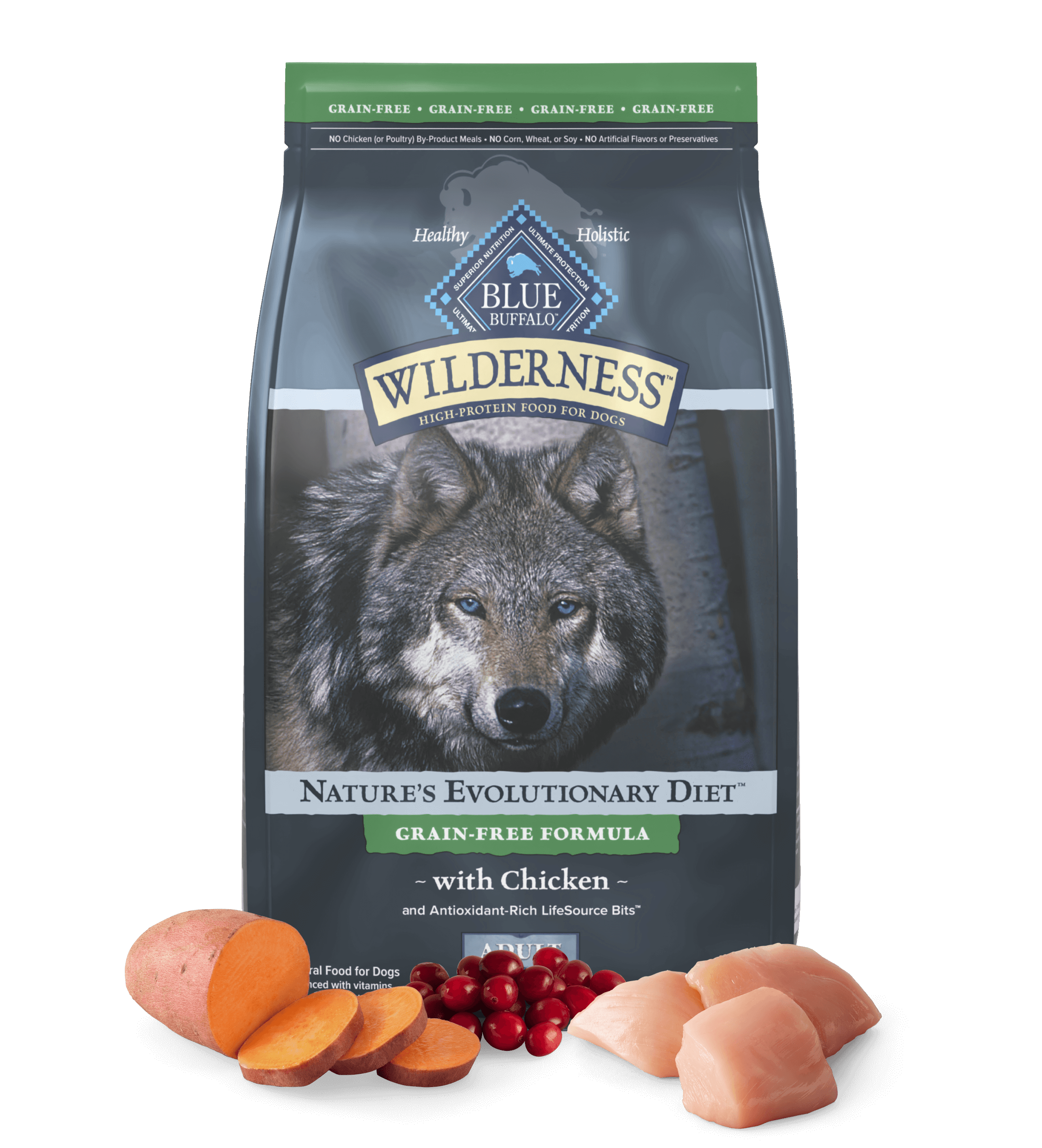 BLUE Wilderness Adult Dog Grain-Free Chicken Recipe