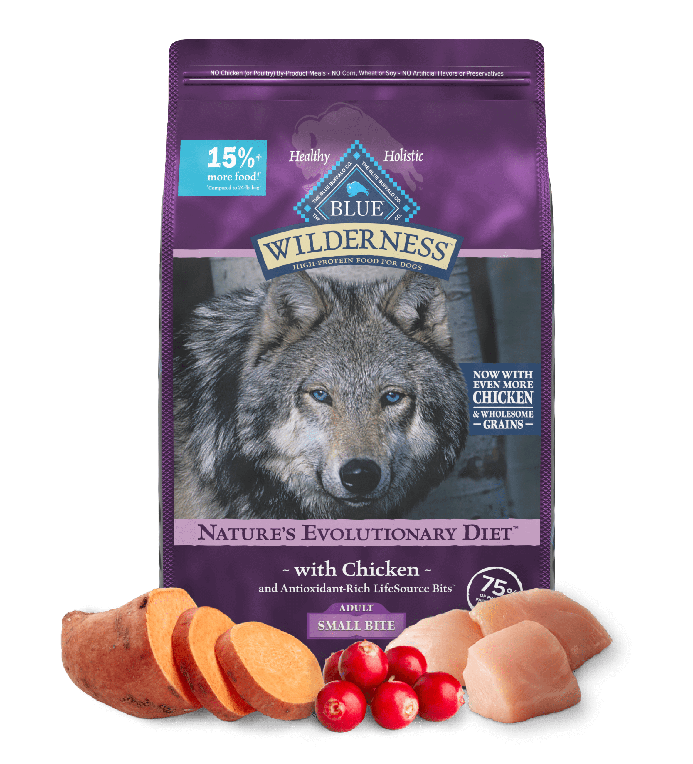 BLUE Wilderness Nature's Evolutionary Diet for Small Bite Adult Dogs Dry Food
