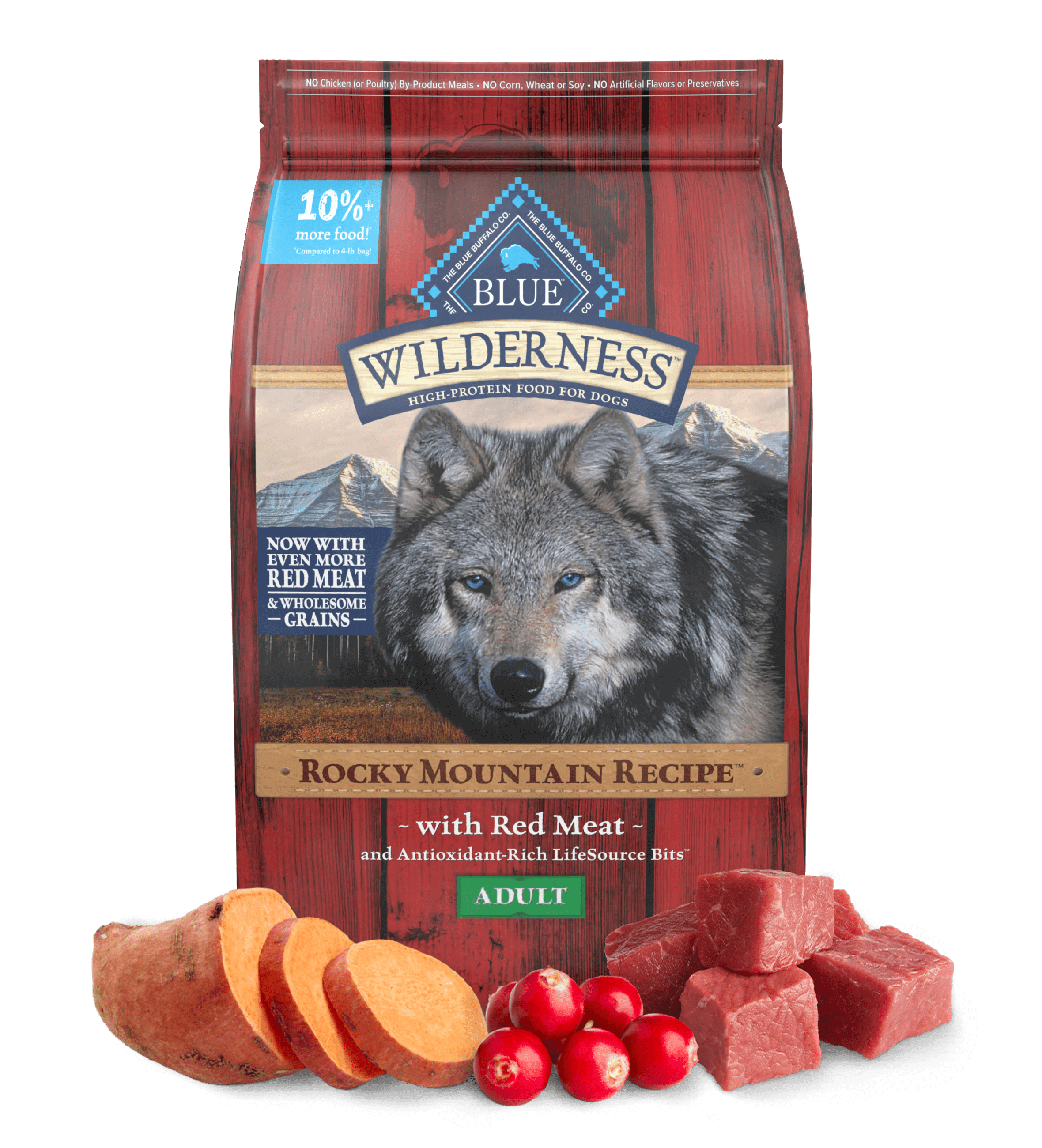 BLUE Wilderness Rocky Mountain Recipe with Red Meat for Adult Dogs Dry Food