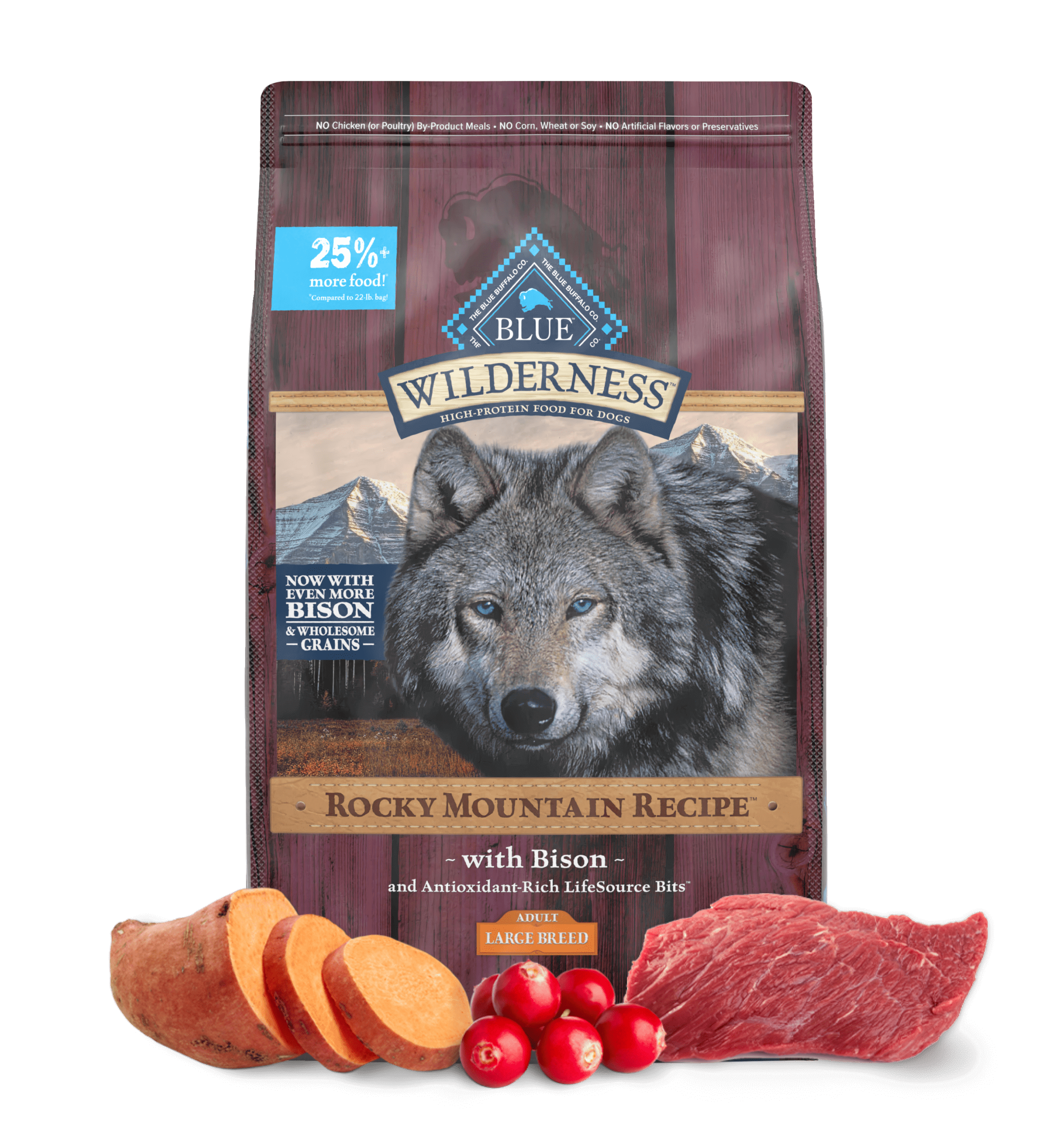 BLUE Wilderness Rocky Mountain Recipe with Bison for Adult Dogs Dry Food