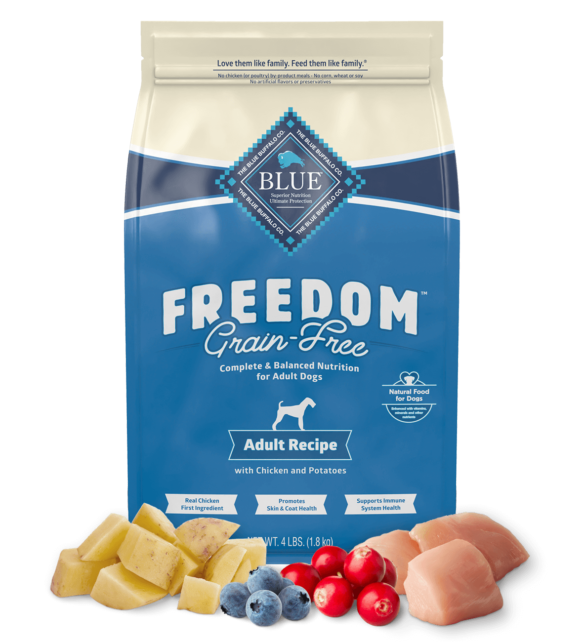 BLUE Freedom Adult Dry Dog Food - Grain-Free Chicken