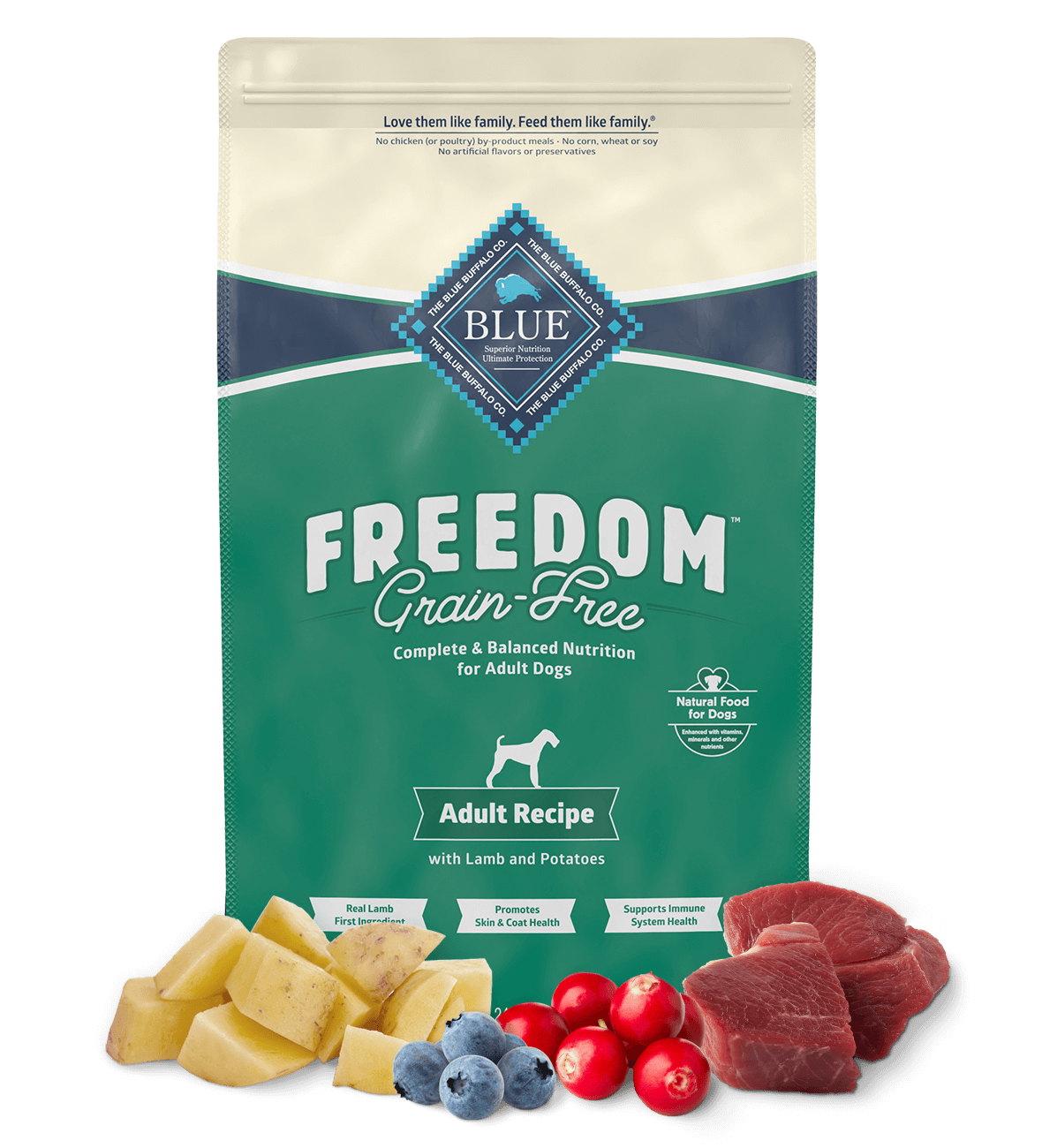 BLUE Freedom Dry Dog Food Grain-Free Lamb Recipe