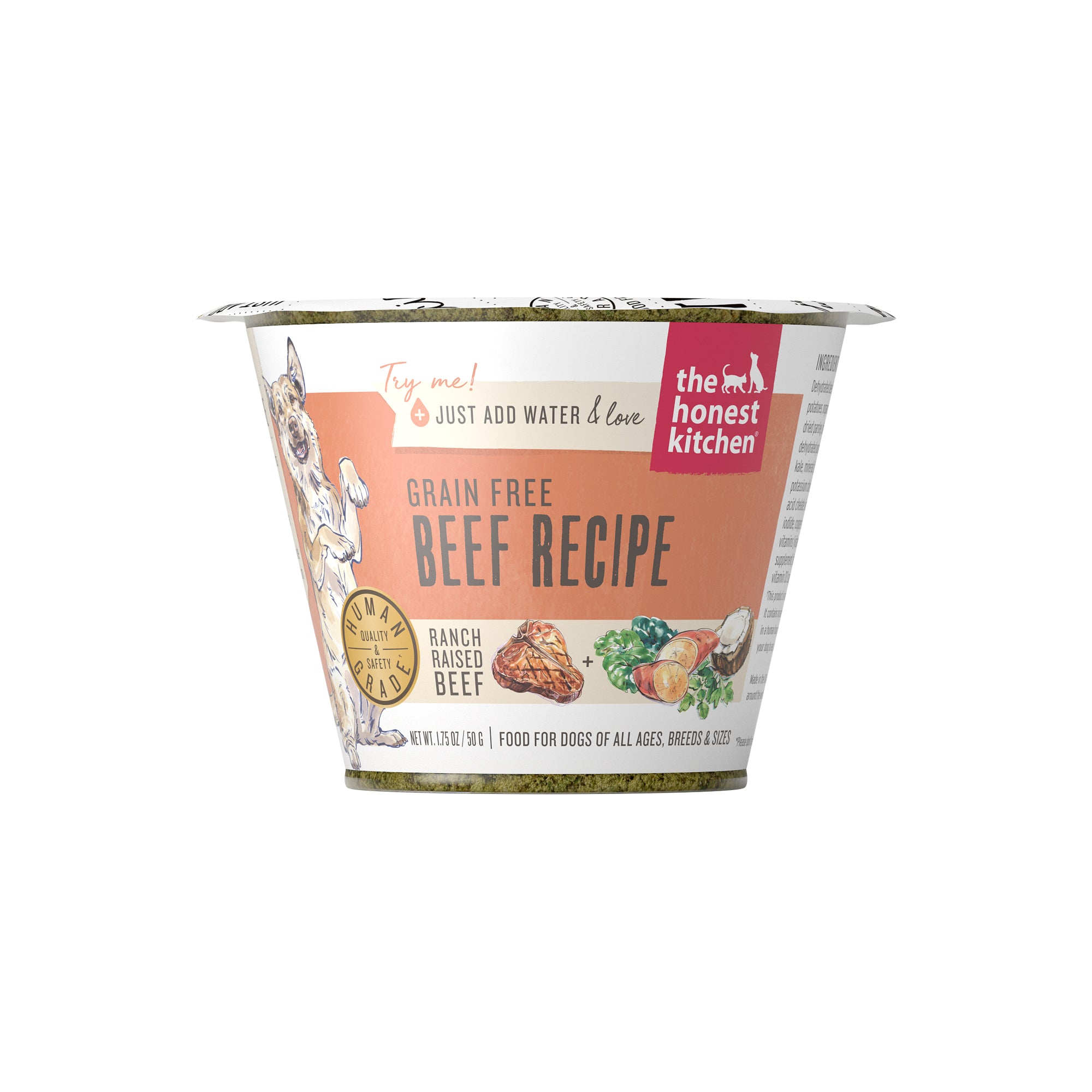 12 x 1.75oz CUPS Grain Free Beef Dehydrated – The Honest Kitchen