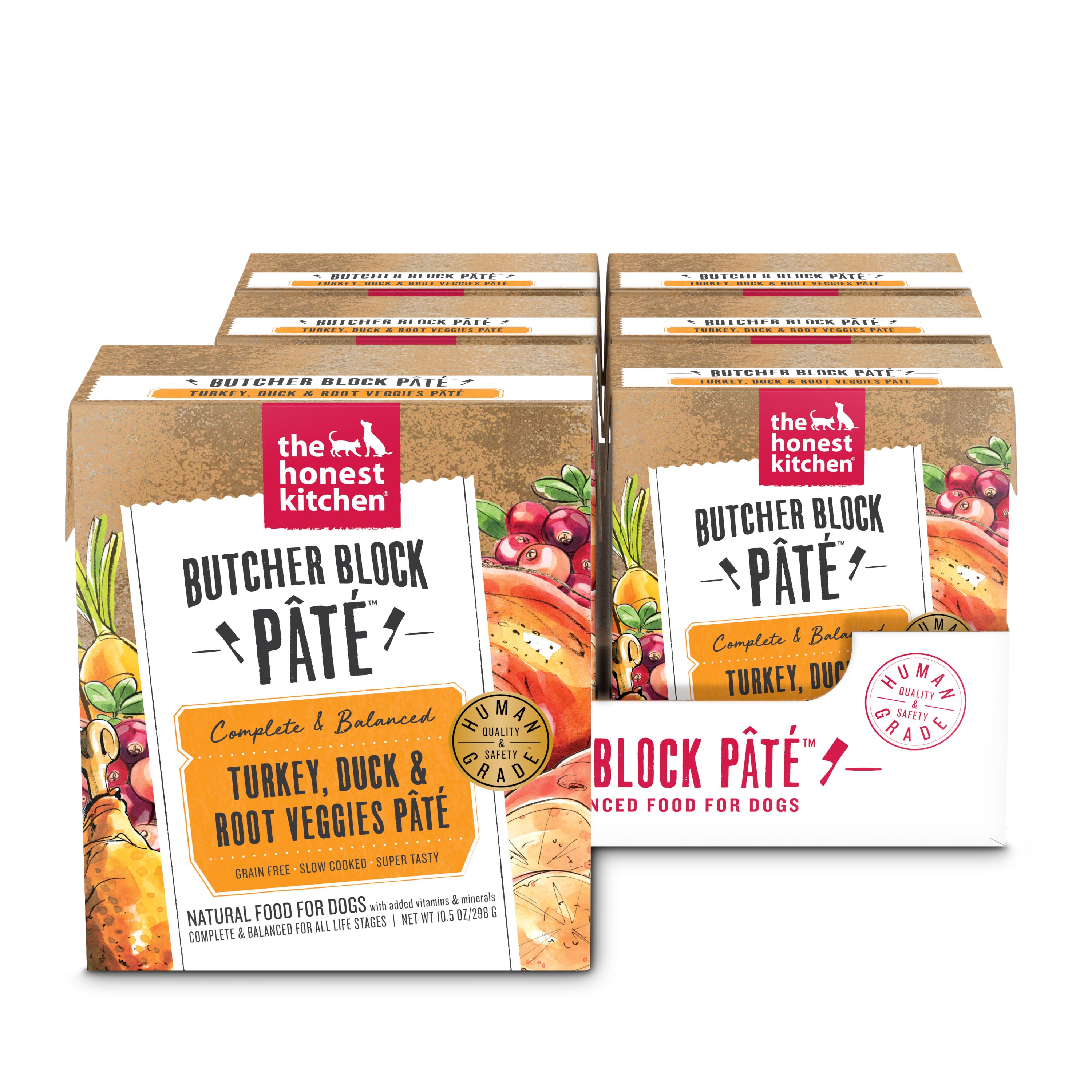 6PK Butcher Block Pate - Turkey, Duck & Root Veggies – The Honest Kitchen