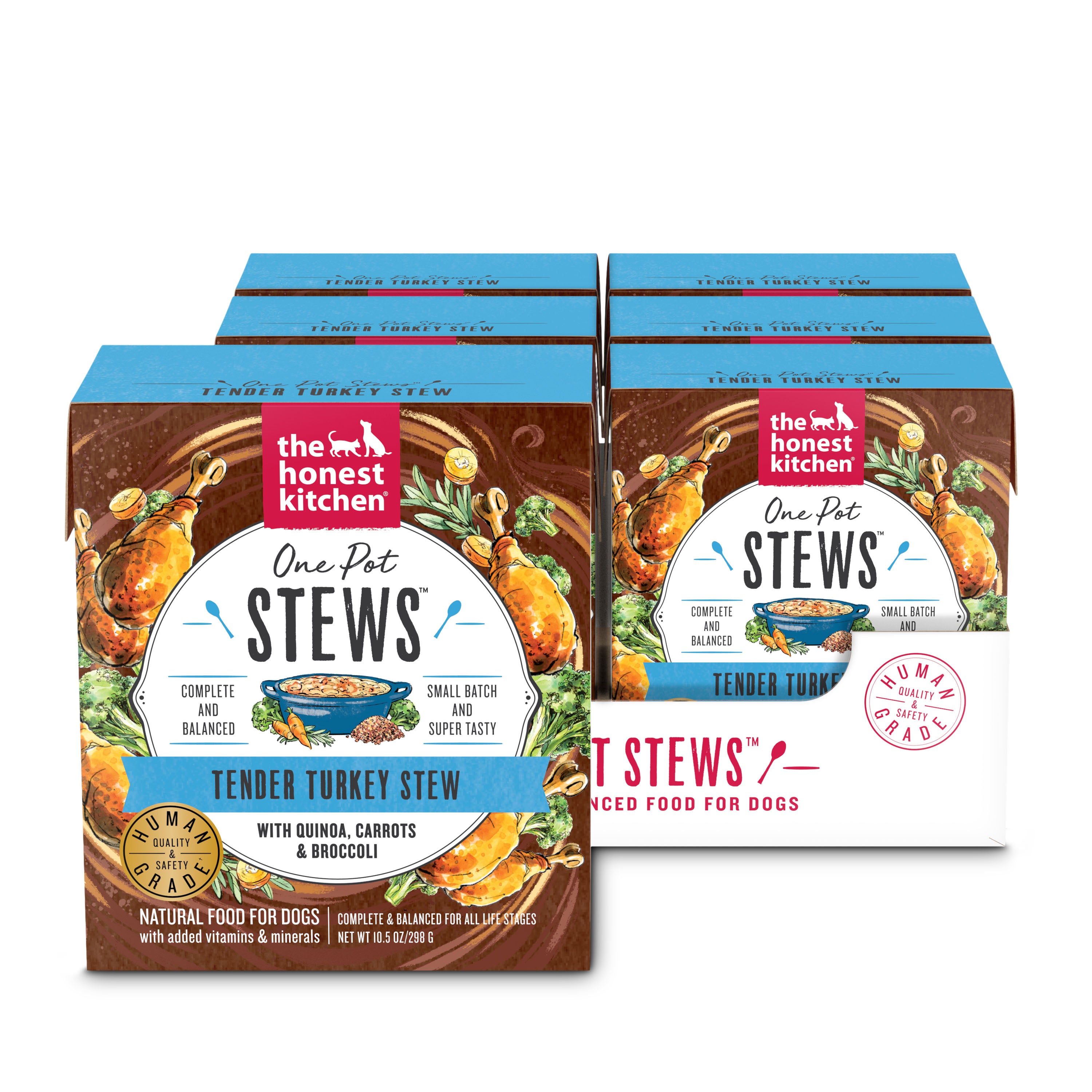 6PK One Pot Stews - Tender Turkey Stew with Quinoa, Carrots & Broccoli – The Honest Kitchen