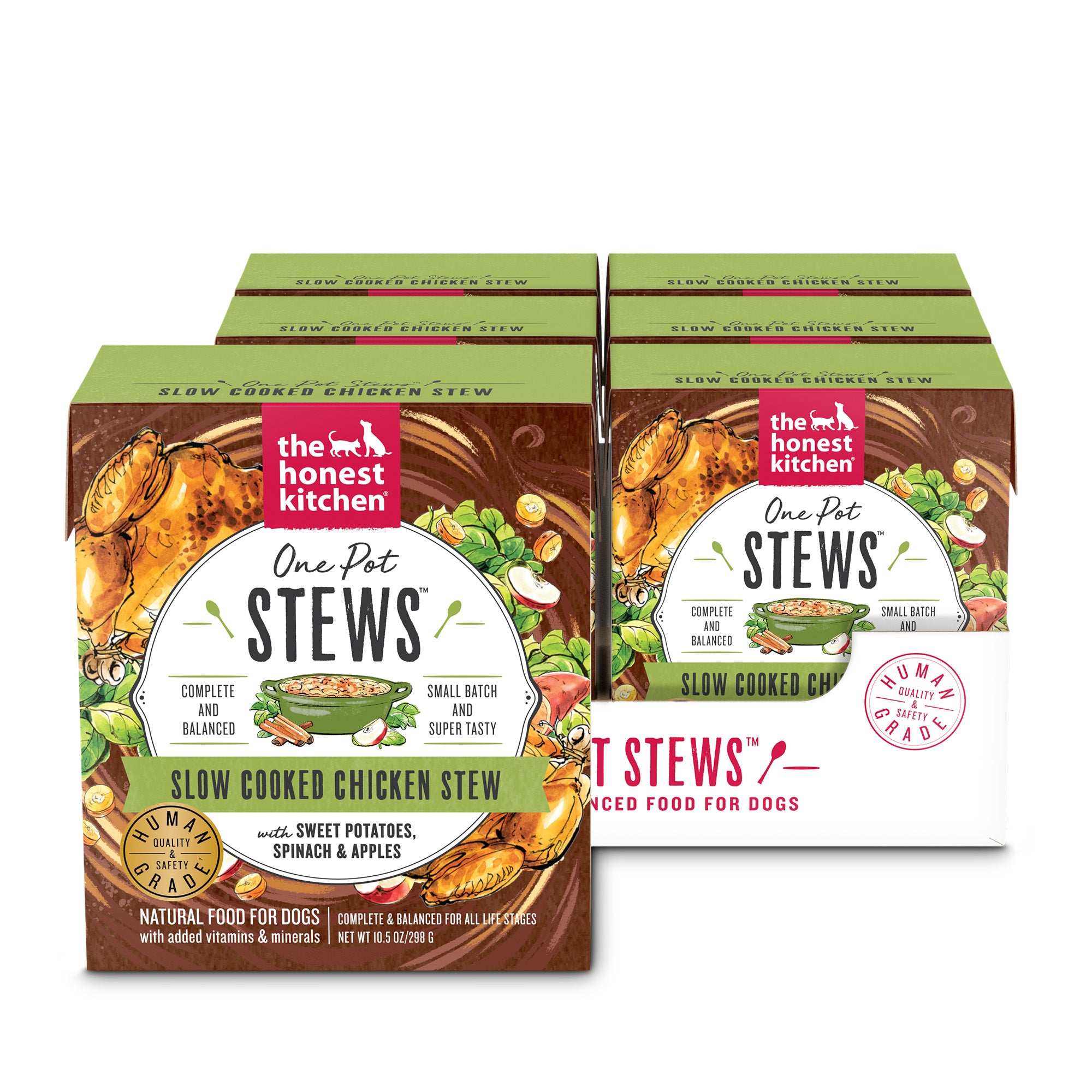 6PK One Pot Stews - Slow Cooked Chicken with Sweet Potato, Spinach & Apples – The Honest Kitchen