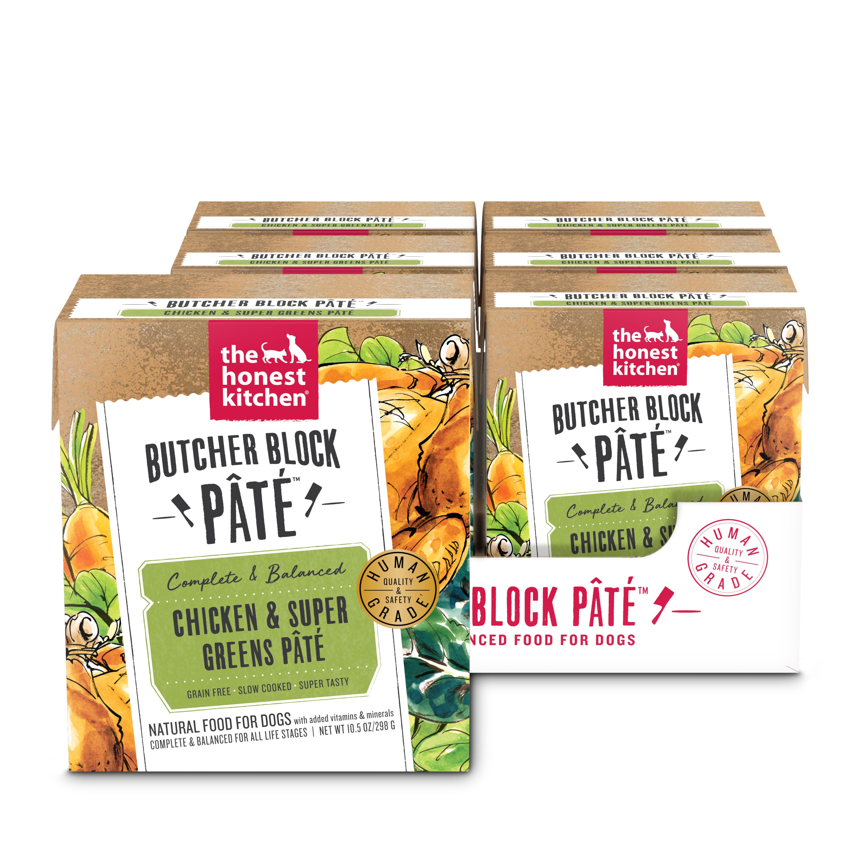 6PK Butcher Block Pate - Chicken & Super Greens – The Honest Kitchen