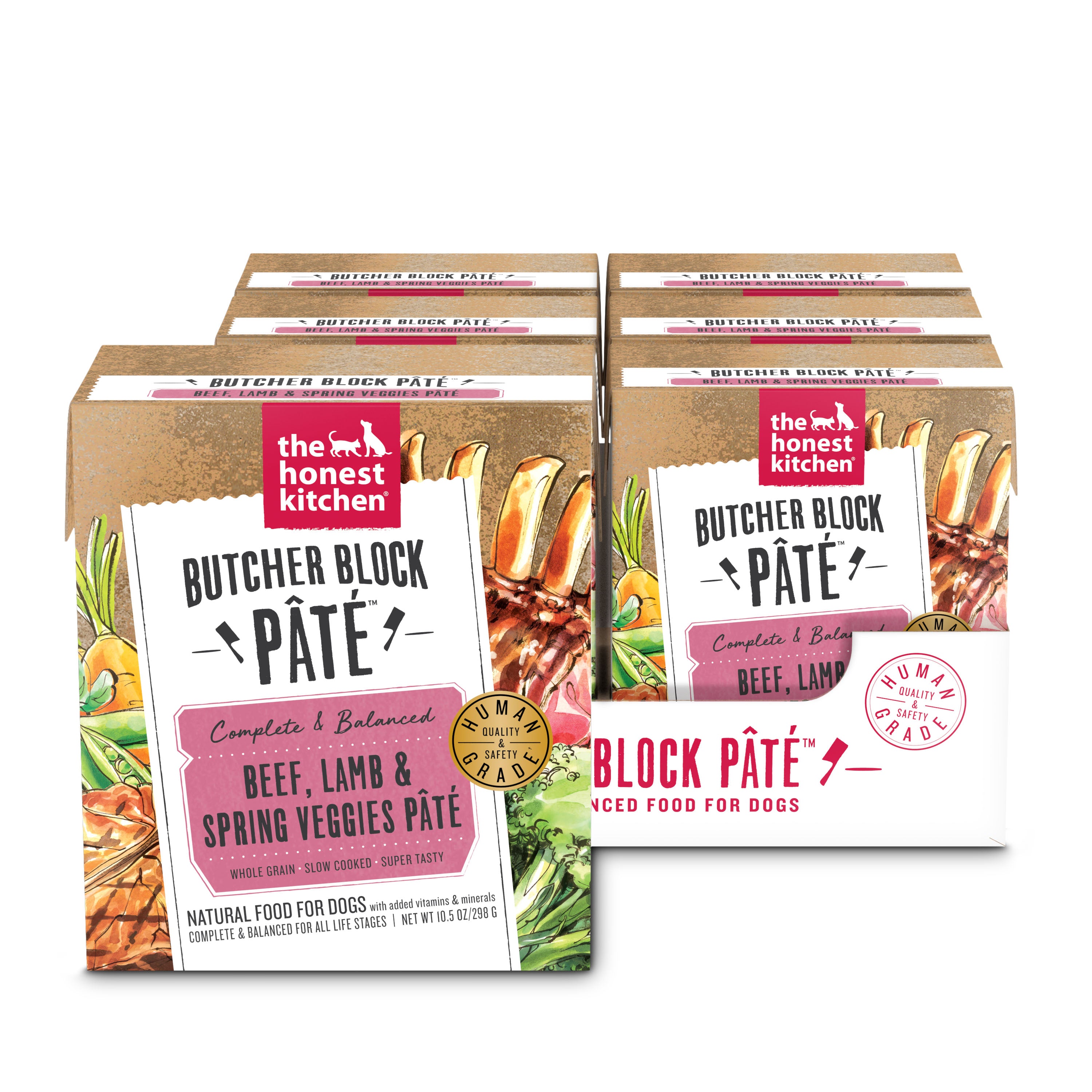 6PK Butcher Block Pate - Beef, Lamb & Spring Veggies – The Honest Kitchen