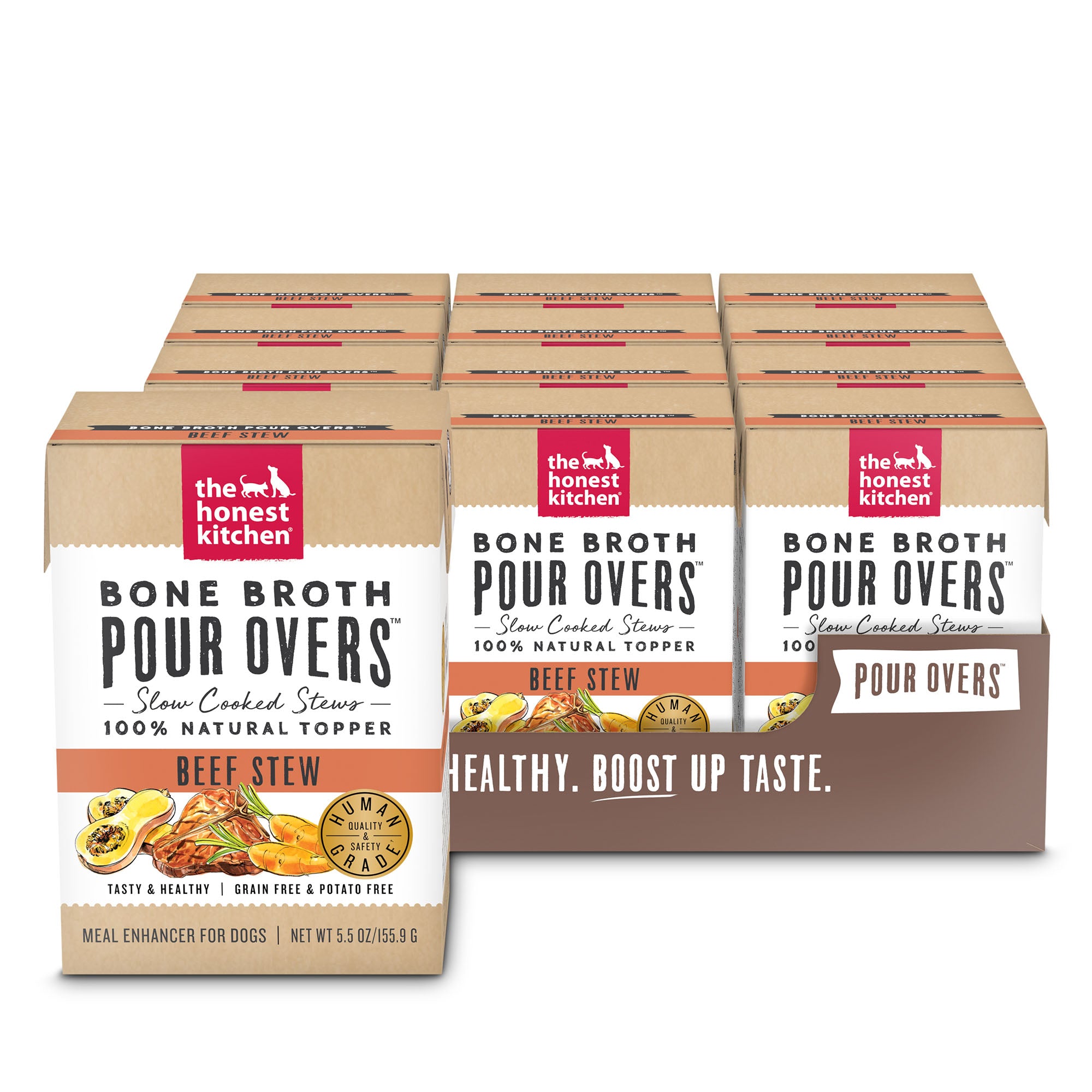 12PK Bone Broth Pour Overs - Beef – The Honest Kitchen
