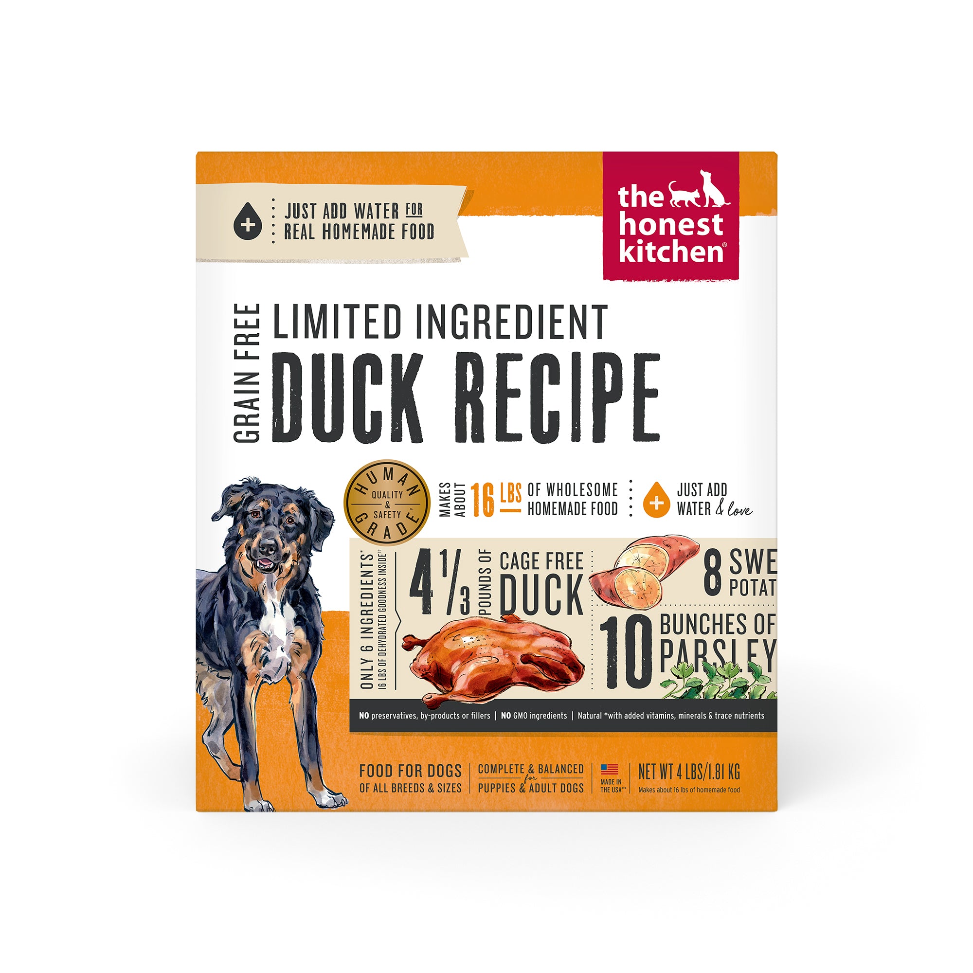 4LB Limited Ingredient Duck Dehydrated – The Honest Kitchen