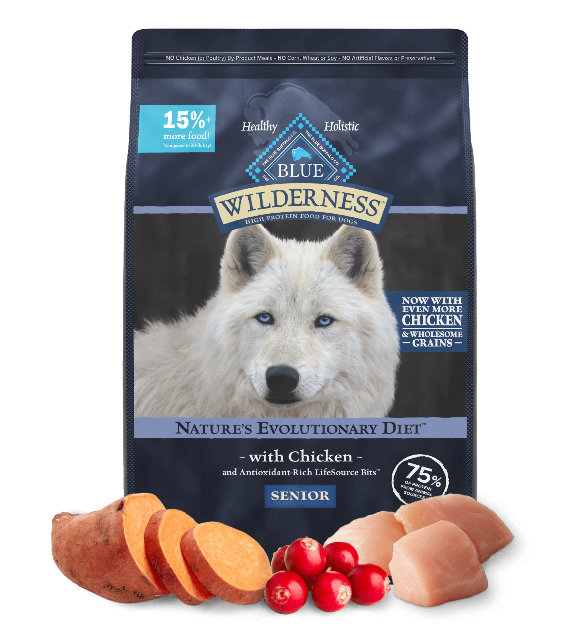 BLUE Wilderness Nature's Evolutionary Diet with Chicken for Senior Dry Food