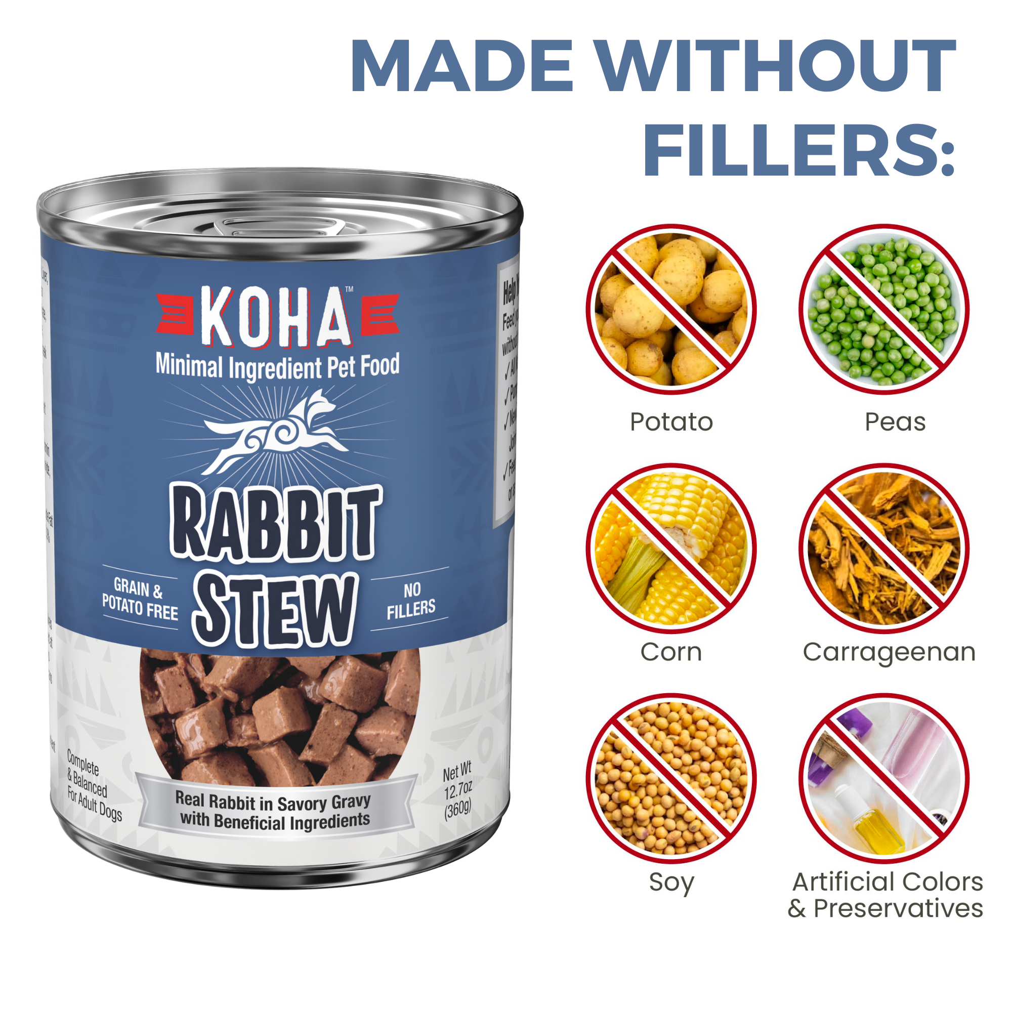 Minimal Ingredient Rabbit Stew for Dogs– KOHA Pet
