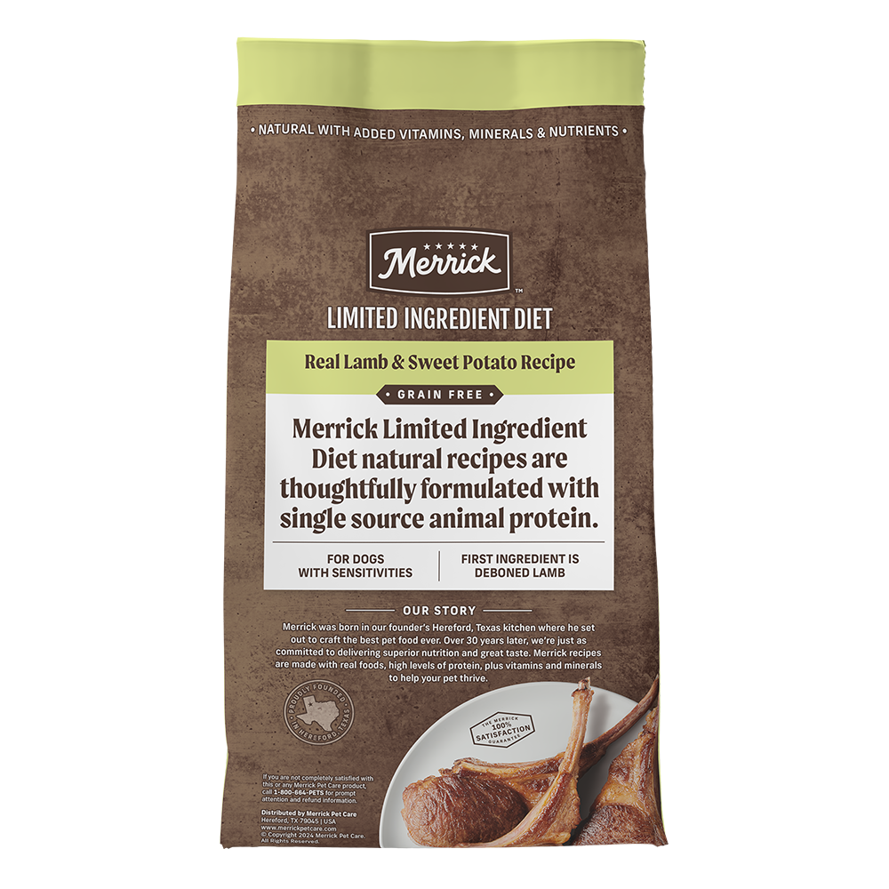 Limited Ingredient Grain Free Lamb Dog Food