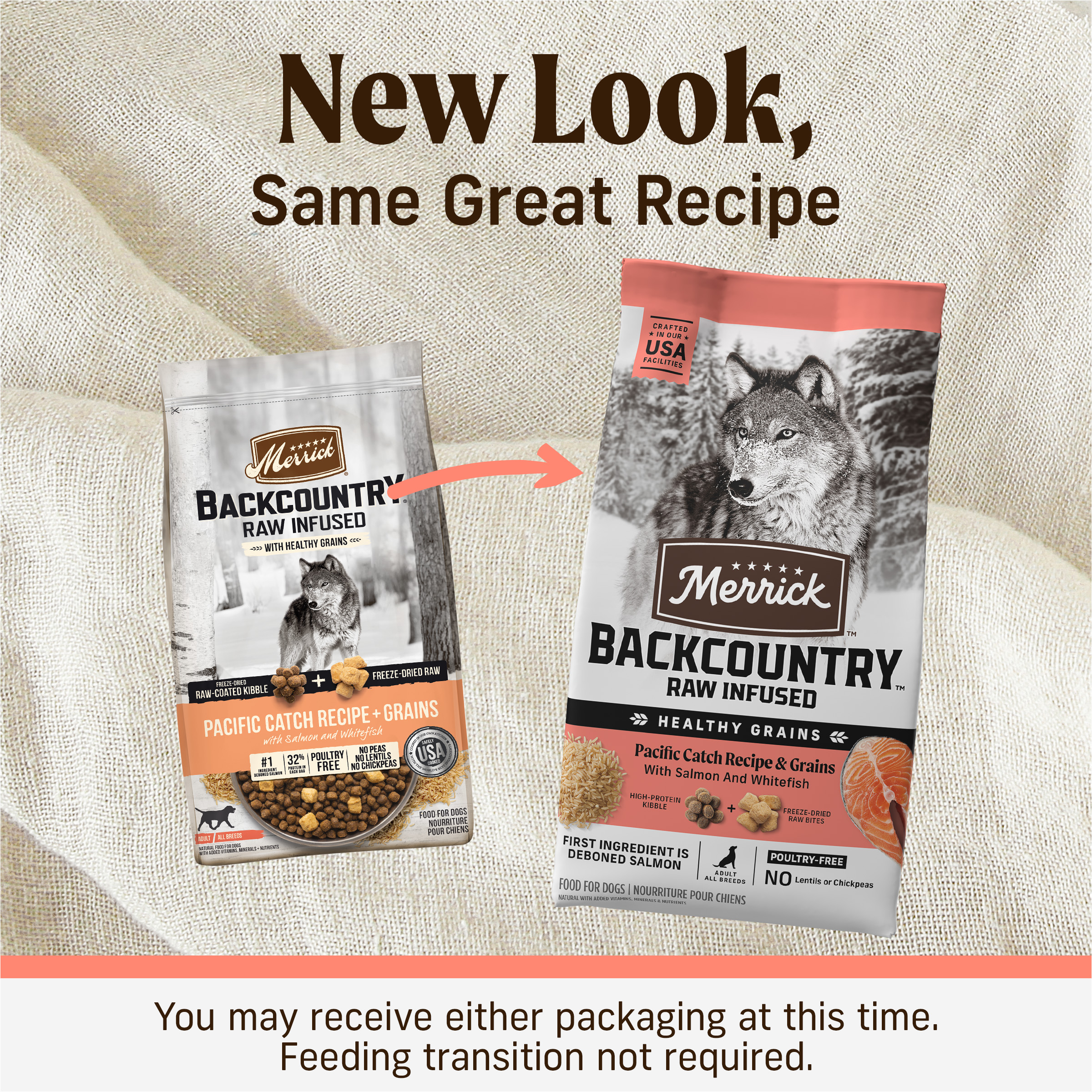 Backcountry Raw with Grains Pacific Catch Dog Food