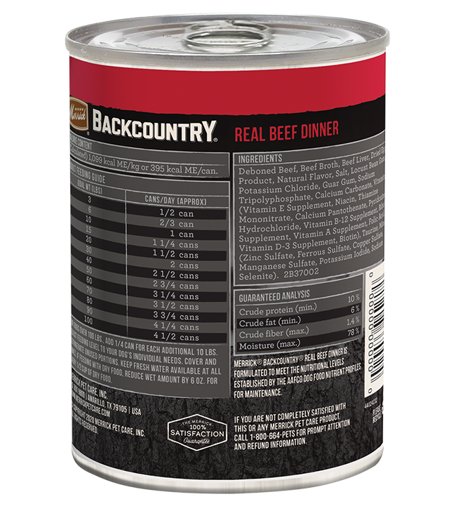 Backcountry Grain Free Real Beef Wet Dog Food