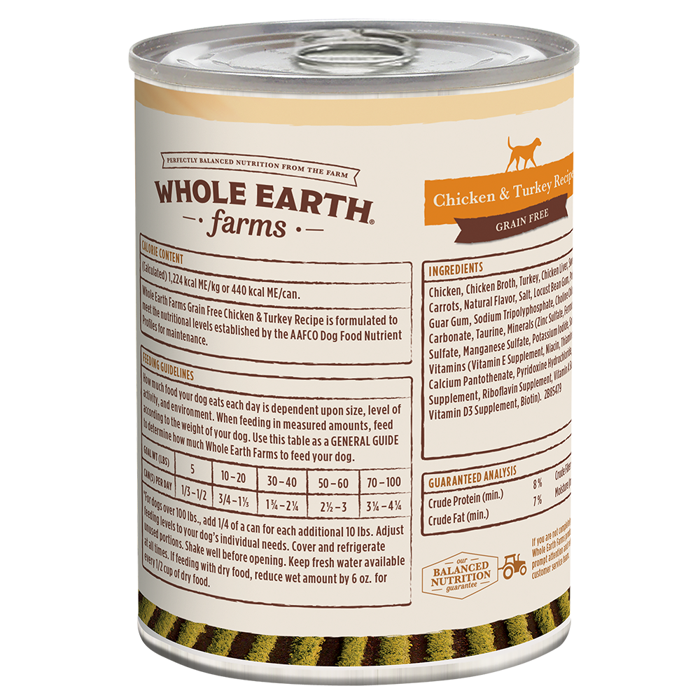 Whole Earth Farms Chicken & Turkey Wet Dog Food