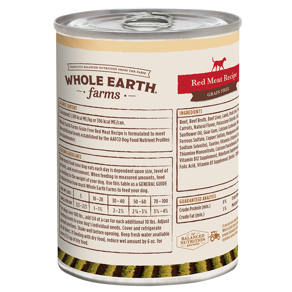 Whole Earth Farms Grain Free Red Meat Wet Dog Food