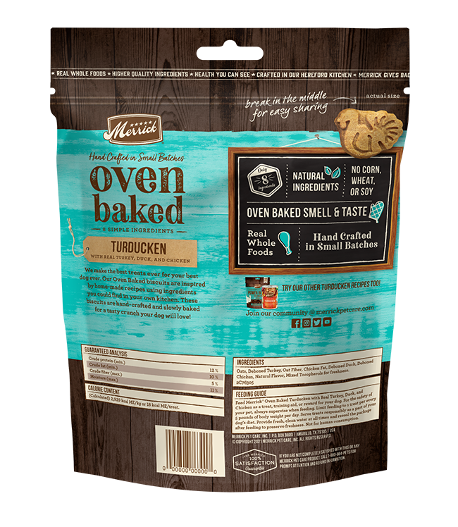 Oven Baked Turducken Dog Treats