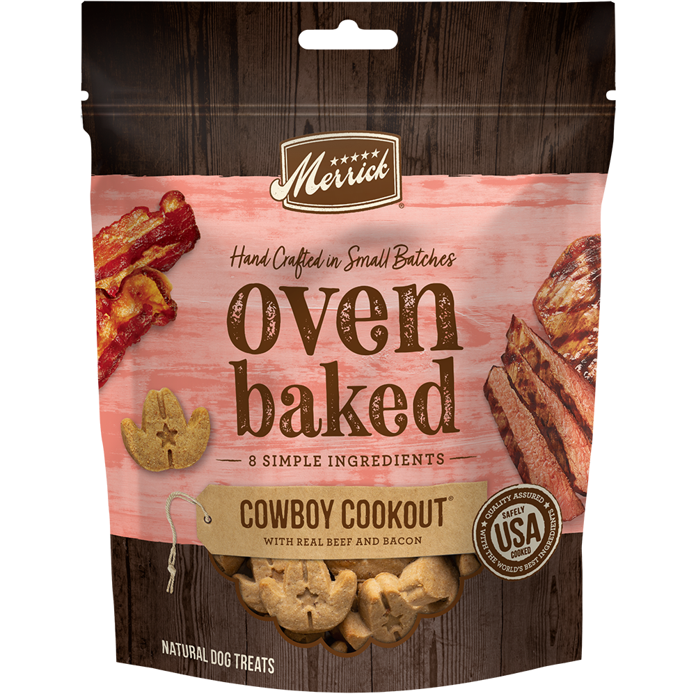 Oven Baked Cowboy Cookout Beef & Bacon Dog Treats
