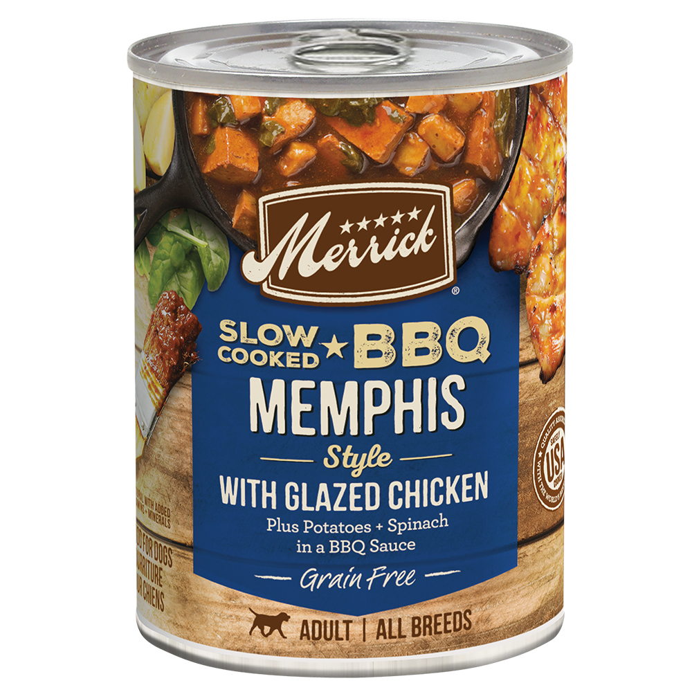 Slow-Cooked BBQ Glazed Chicken Wet Dog Food
