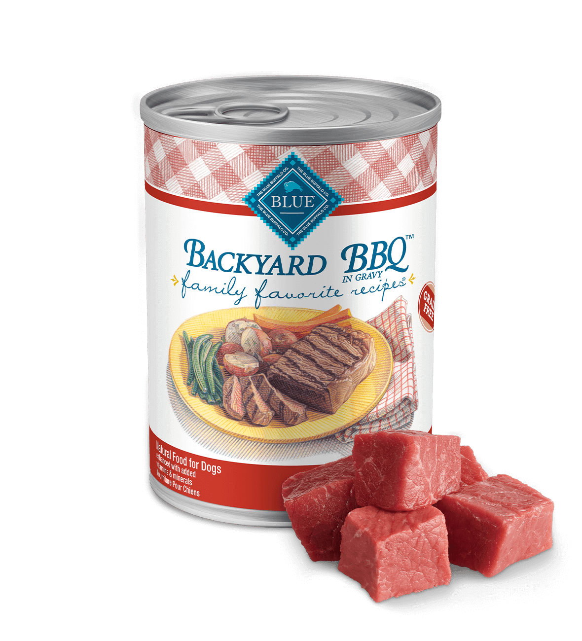 BLUE Family Favorite Recipes Wet Dog Food - Backyard BBQ