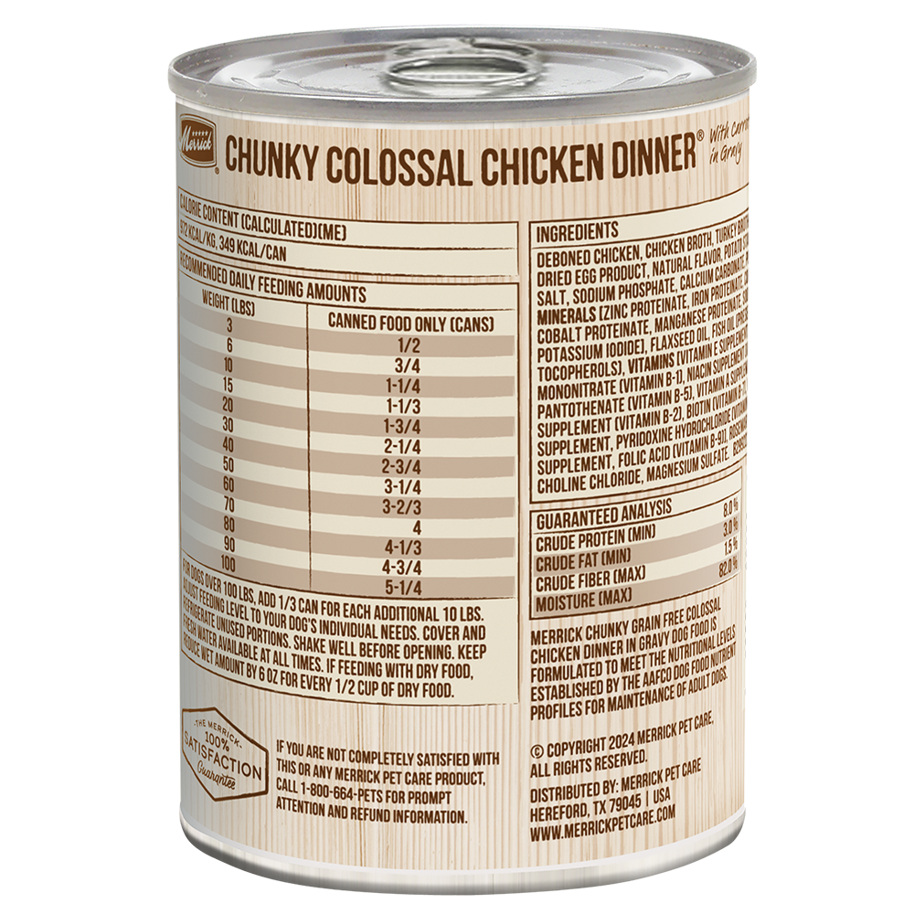 Chunky Colossal Chicken Dinner Wet Dog Food