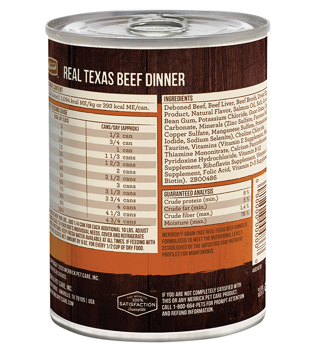Real Texas Beef Grain Free Wet Dog Food