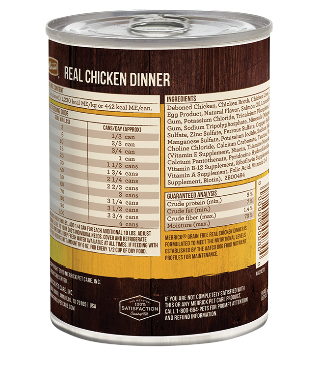 Grain Free Real Chicken Wet Dog Food