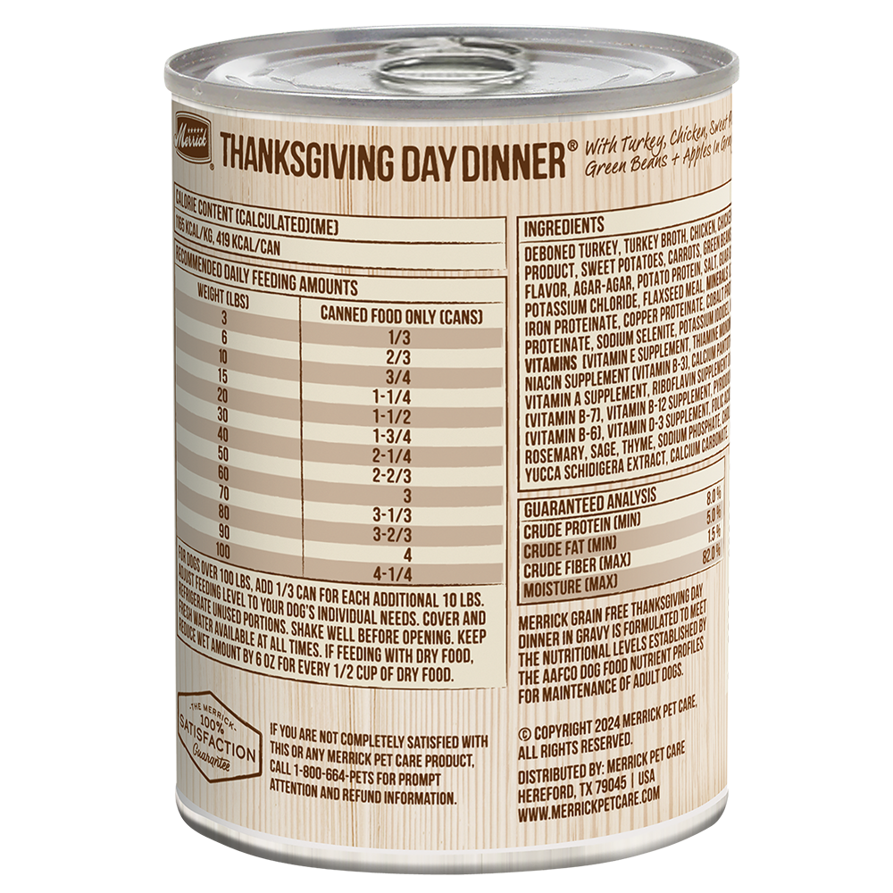 Thanksgiving Day Chicken & Turkey Wet Dog Food