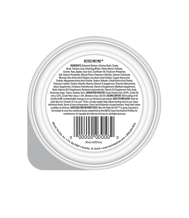 Lil' Plates Small Breed Chicken Wet Dog Food