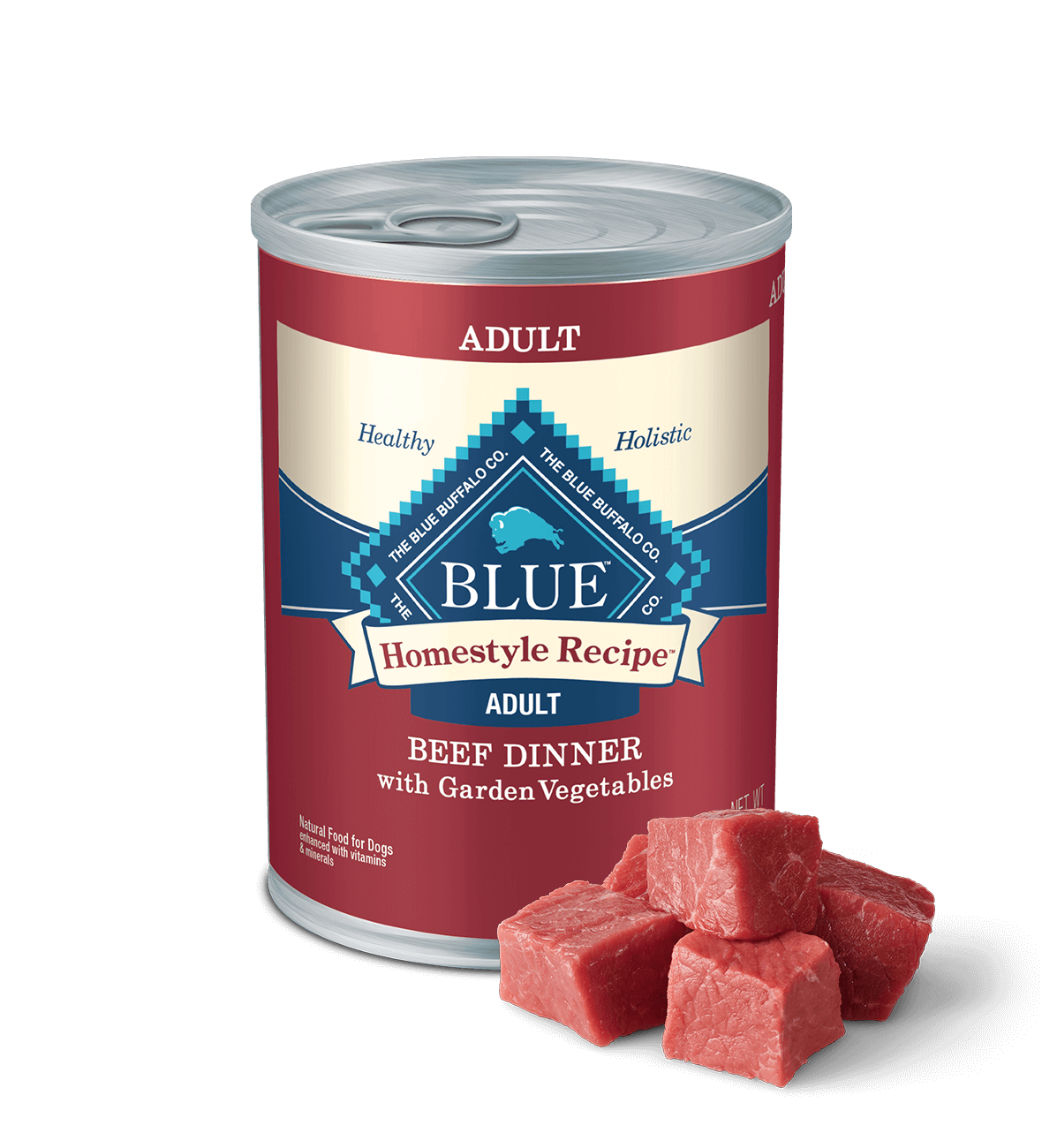 BLUE Homestyle Recipe Wet Dog Food - Beef & Garden Vegetables