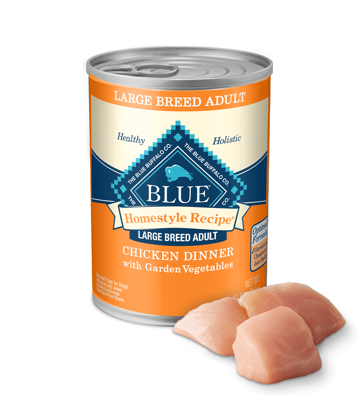 BLUE Homestyle Recipe Wet Dog Food (Large Breed) - Chicken & Garden Vegetables