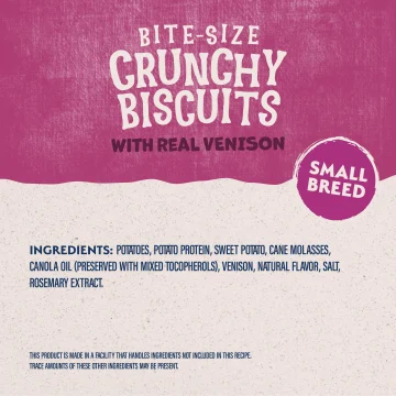 Crunchy Biscuits With Real Venison Small Breed - Natural Balance Pet Food Natural Balance Pet Food