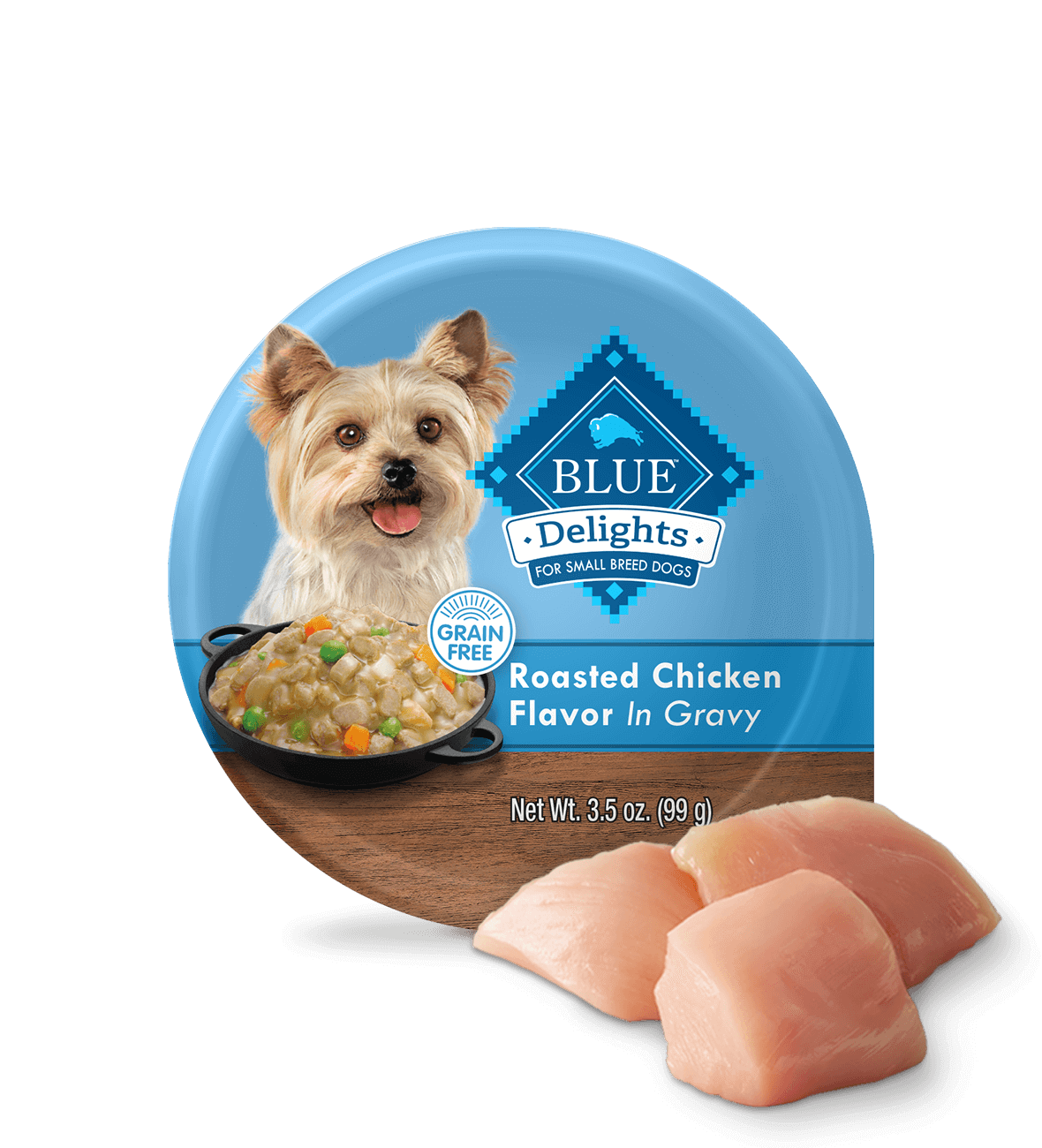 BLUE Delights Wet Dog Food - Rotisserie Chicken Flavor