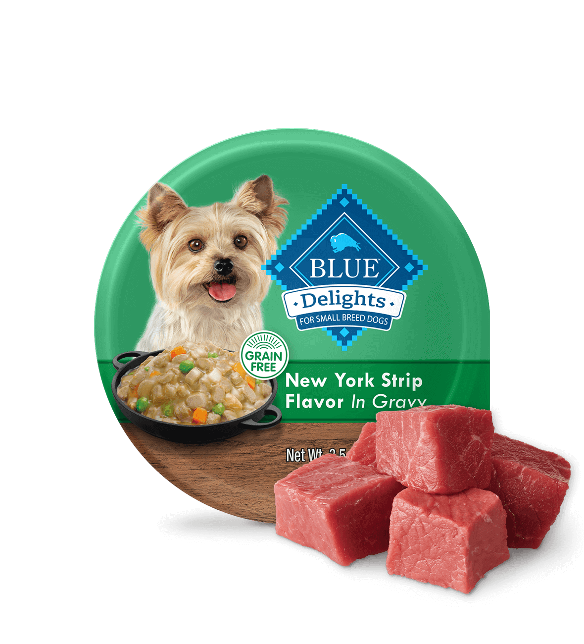 BLUE Delights Wet Dog Food - New York Strip Flavor