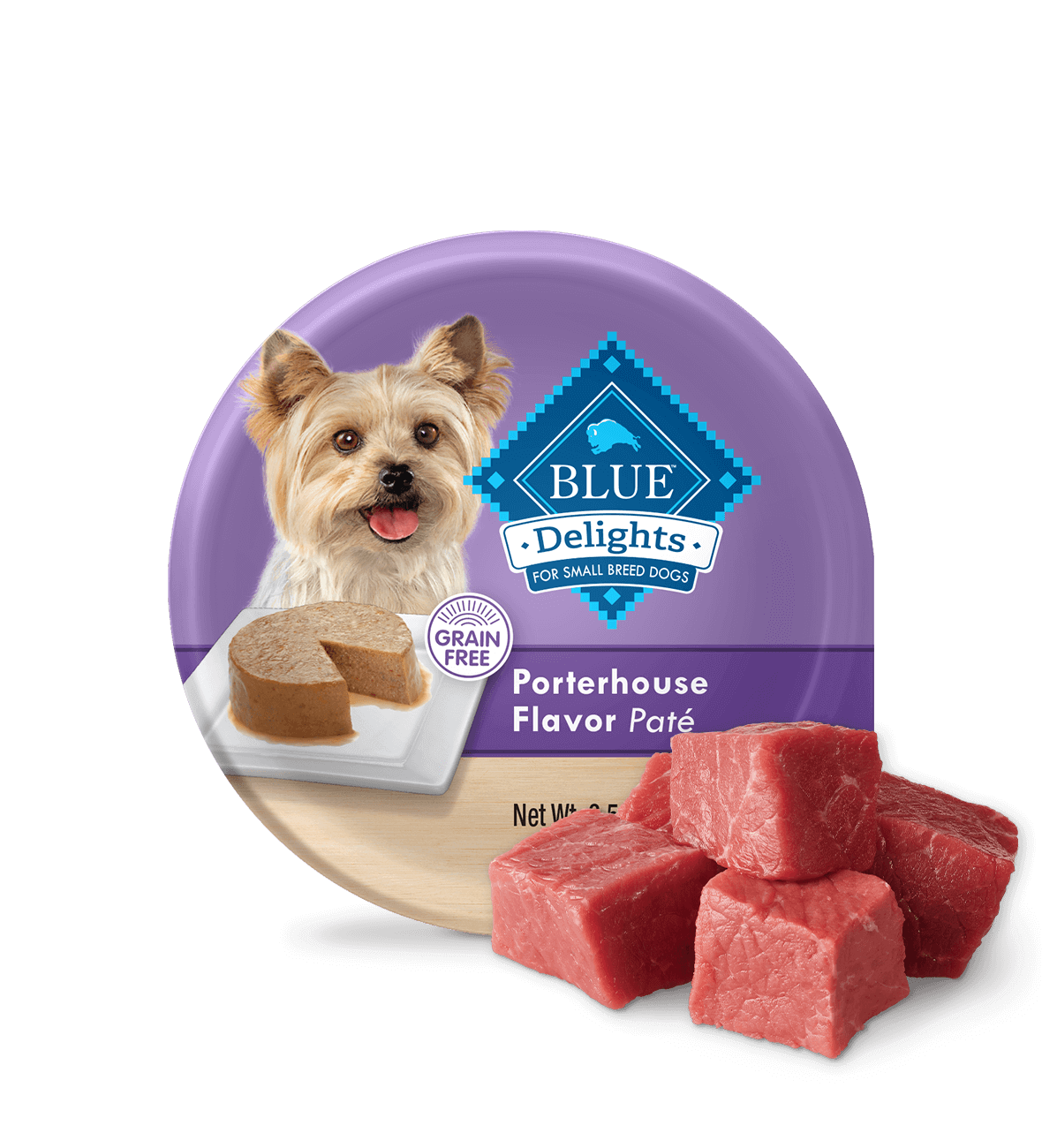 BLUE Delights Wet Dog Food - Porterhouse Flavor