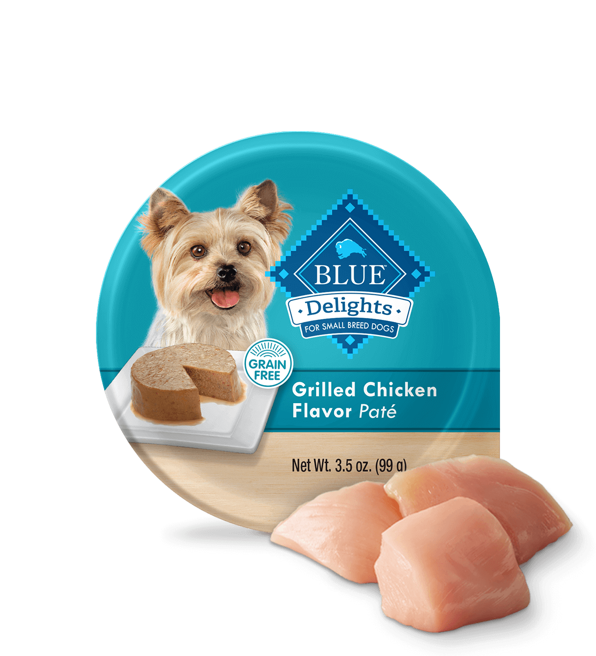 BLUE Delights Wet Dog Food - Grilled Chicken Flavor
