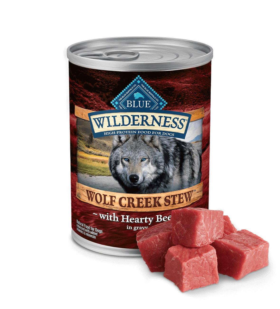 BLUE WildernessWet Dog Food Grain-Free - Beef (Wolf Creek Stew)