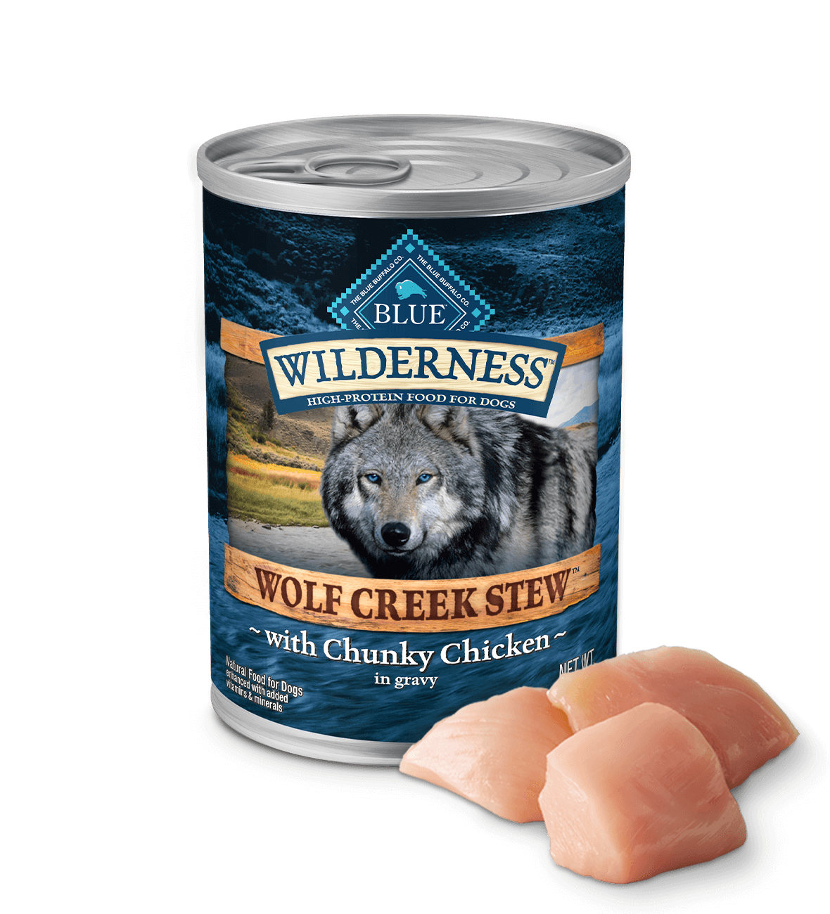 BLUE Wilderness Wet Dog Food Grain-Free - Chicken (Wolf Creek Stew)
