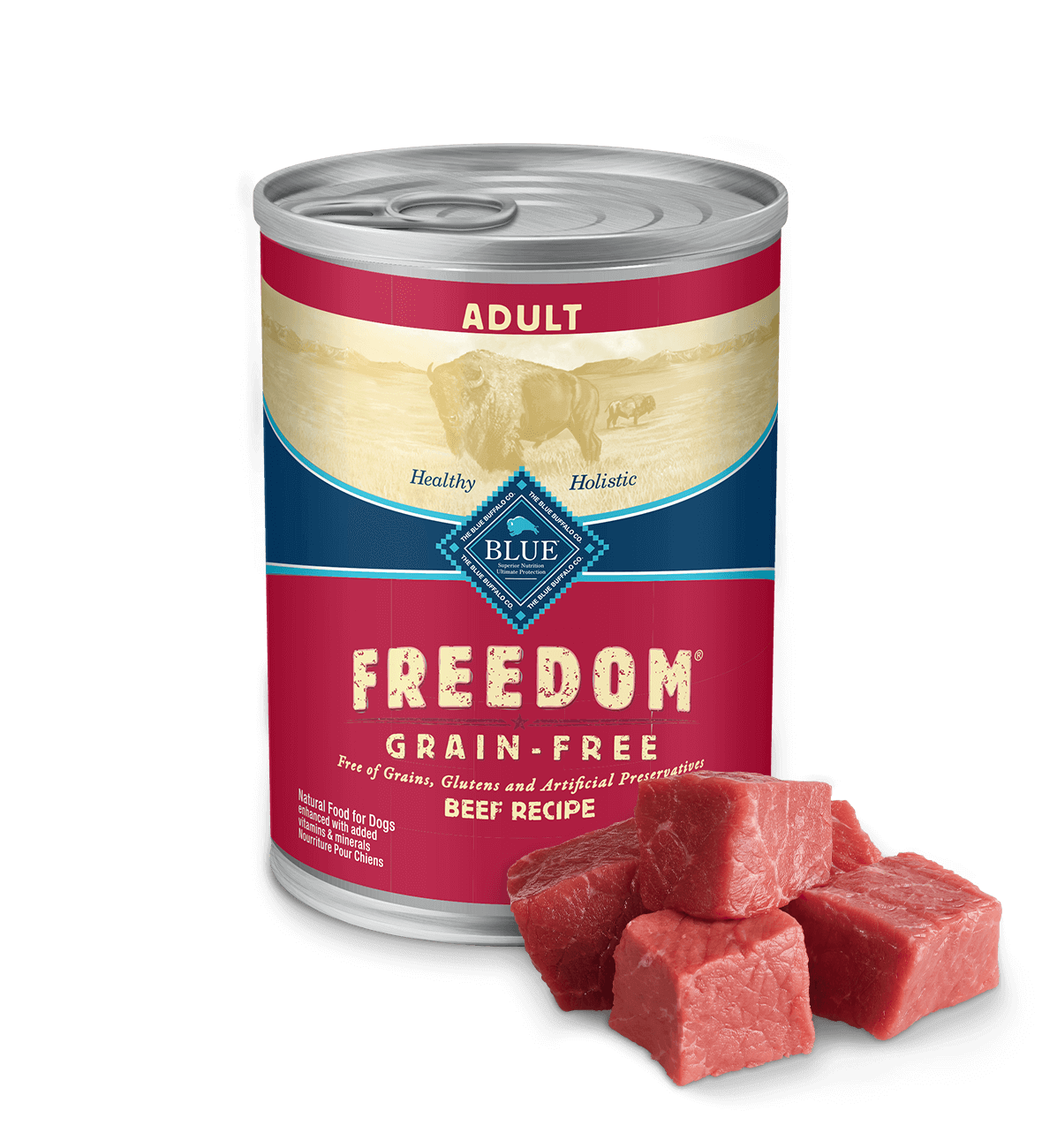 BLUE Freedom Wet Dog Food Grain-Free - Beef