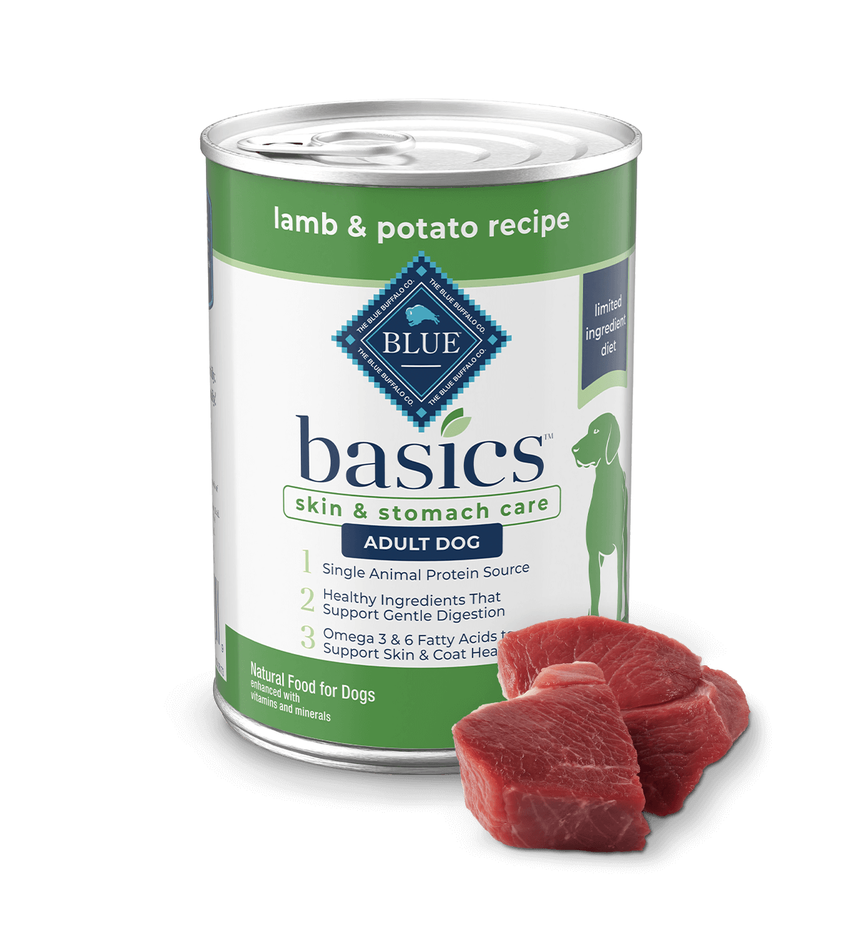 BLUE Basics Grain-Free Wet Dog Food (Small Breed) - Lamb & Potato